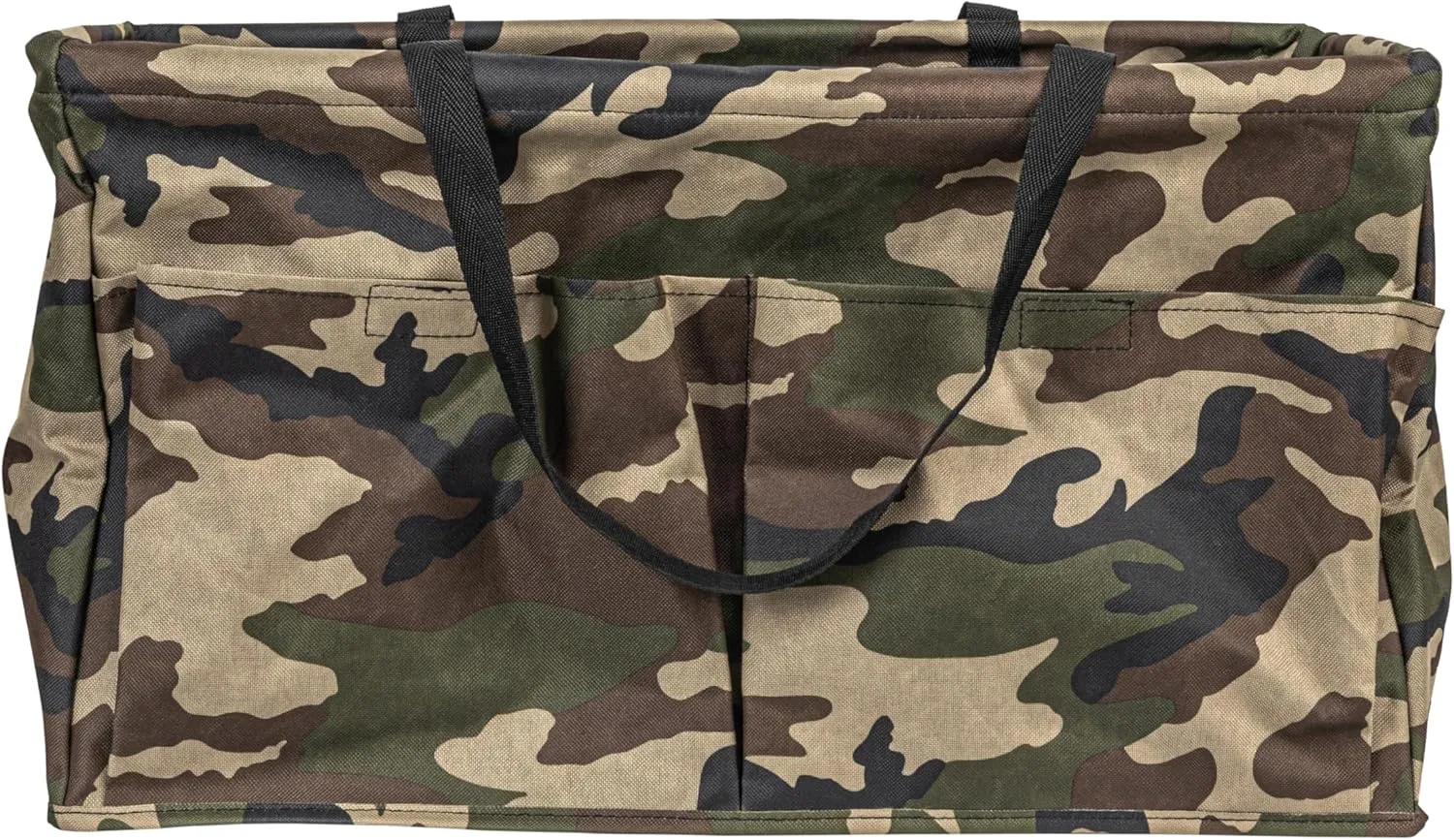 Household Essentials Camo Krush Container All-Purpose Utility Tote with Pockets