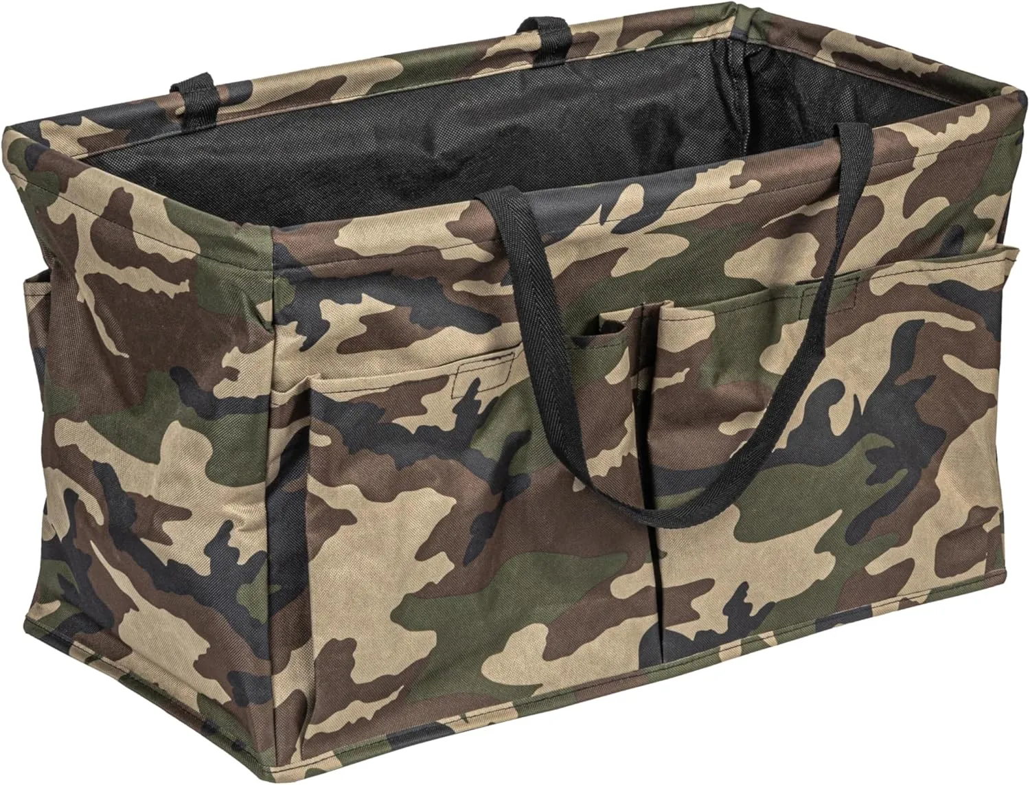 Household Essentials Camo Krush Container All-Purpose Utility Tote with Pockets