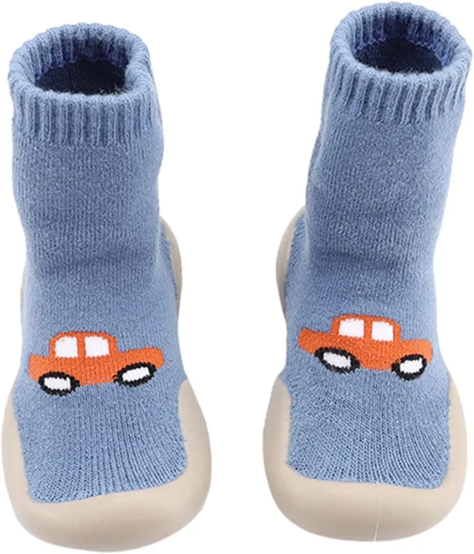 Infant Shoes,Casual Socks Toddler Baby Soft First Indoor Cartoon Elastic Shoes Infant Walkers Baby Shoes Work Shoes