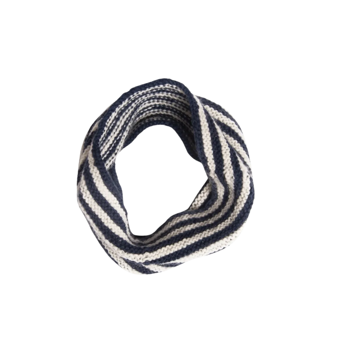 Infinity Scarve (kids) - Navy & Cream White