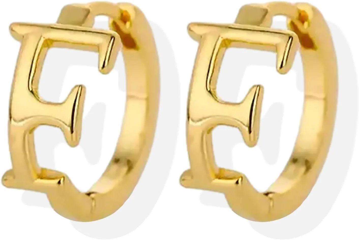 Initial Hoop Earrings for Women Gifts Trendy Stuff Hypoallergenic Small Gold Huggie Hoop Earrings with Initial Dangle Earrings Jewelry Gifts
