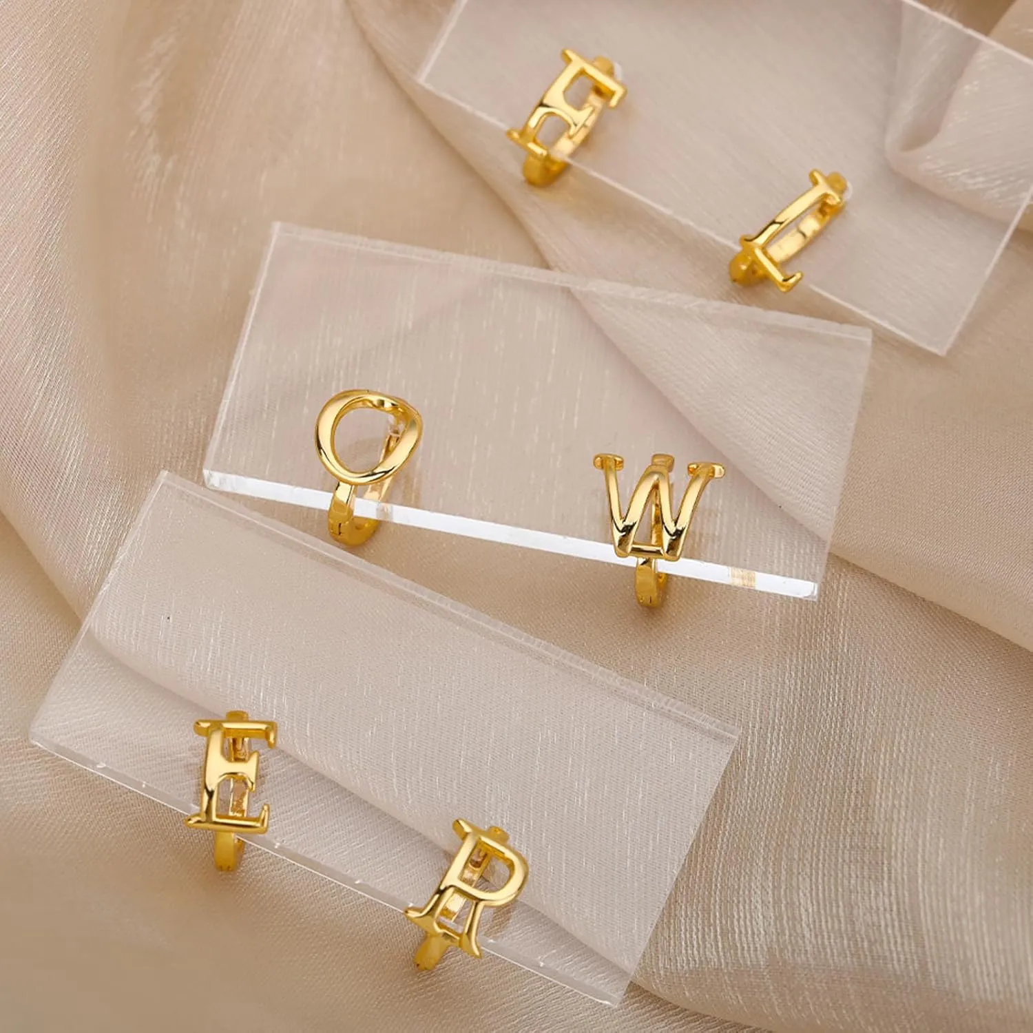 Initial Hoop Earrings for Women Gifts Trendy Stuff Hypoallergenic Small Gold Huggie Hoop Earrings with Initial Dangle Earrings Jewelry Gifts