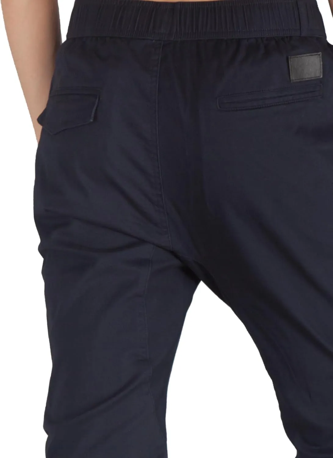 ITALYMORN Khaki Chino Joggers for Men Twill Stretch Casual Pants with Pockets