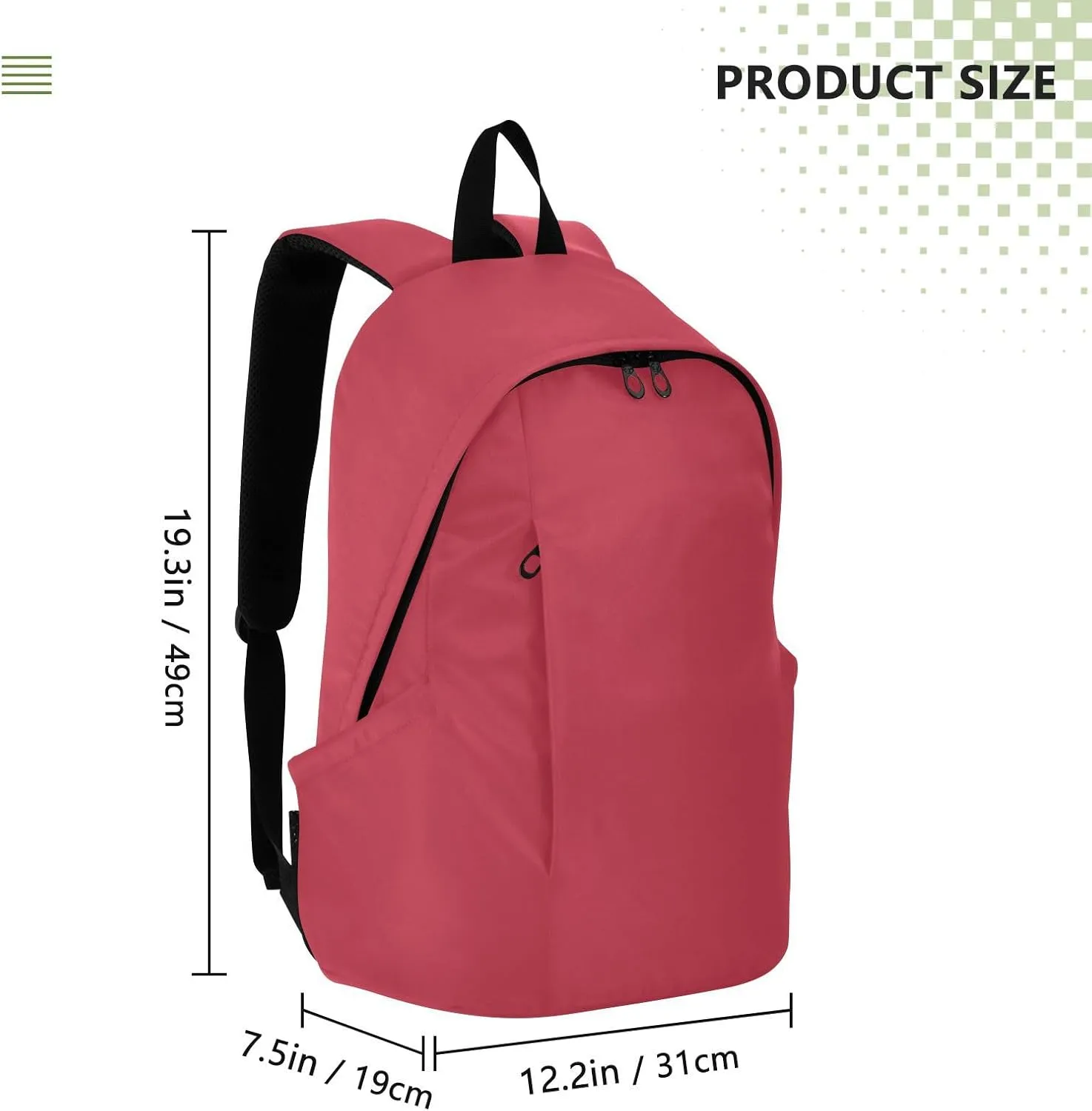 Joko Ivery Red Laptop Backpack 15.6 Inch Travel Bag Work Bags Water Resistant Daypack Large Capacity Backpacks for Men Nurse Women Working Trip Travel Accessories Gifts