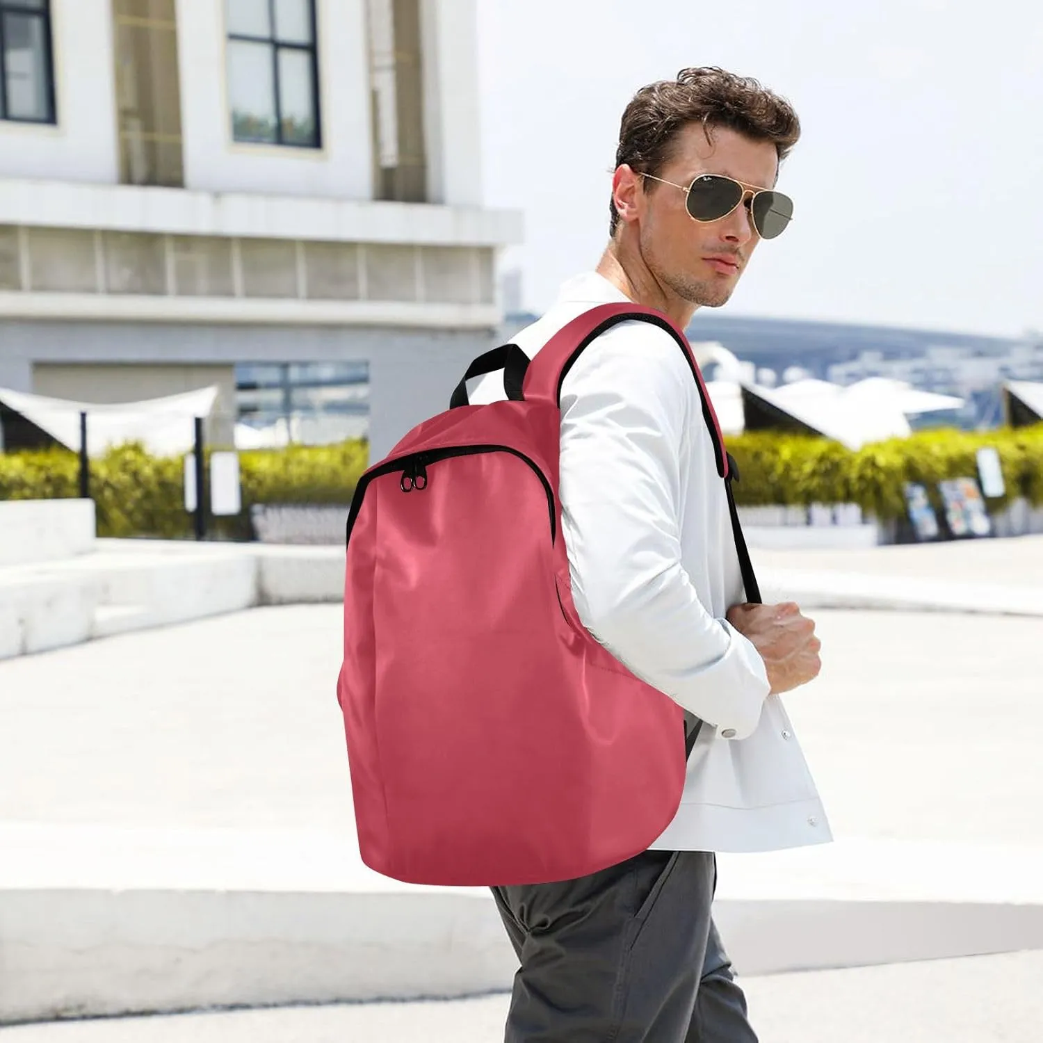 Joko Ivery Red Laptop Backpack 15.6 Inch Travel Bag Work Bags Water Resistant Daypack Large Capacity Backpacks for Men Nurse Women Working Trip Travel Accessories Gifts