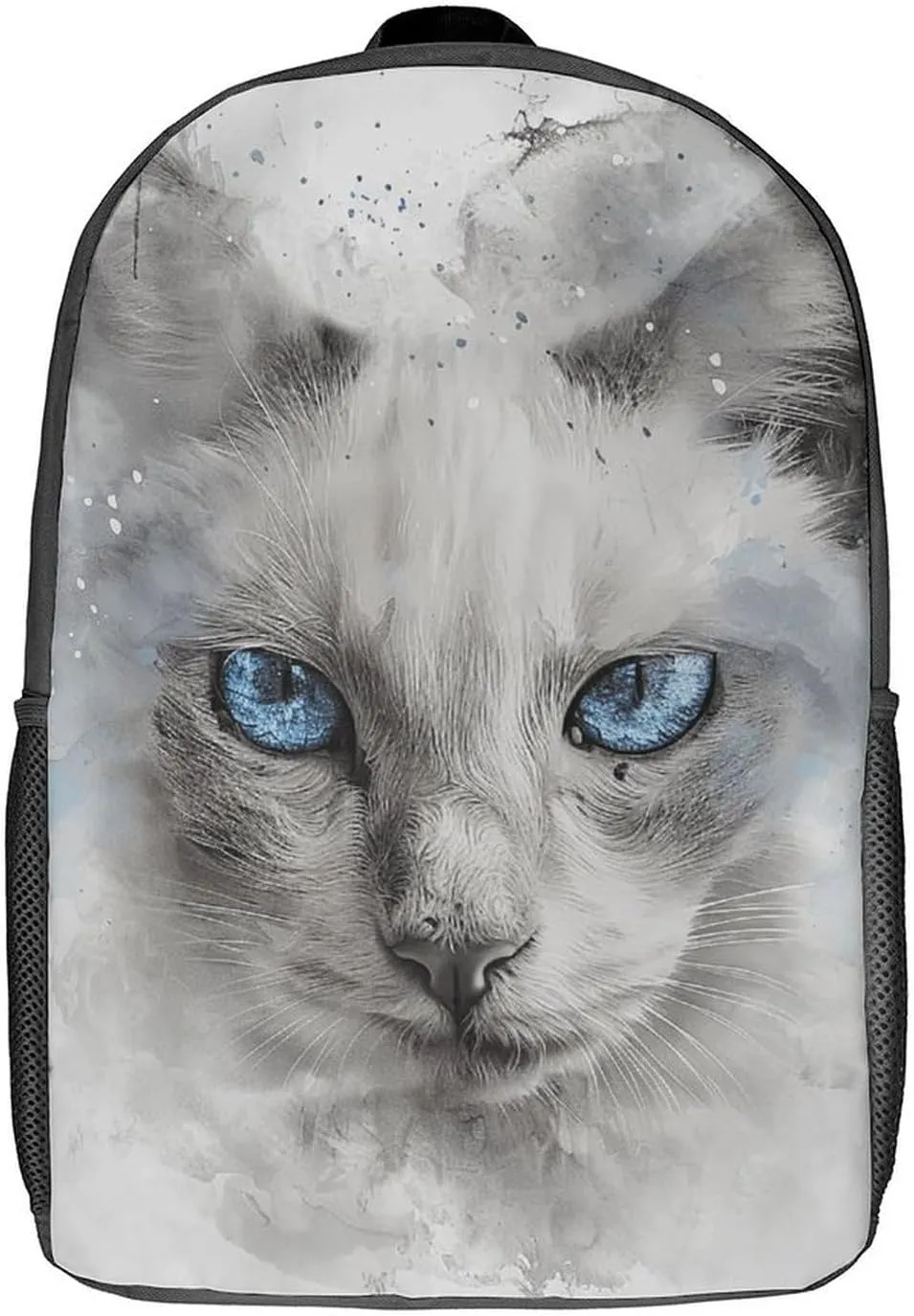 Laptop Backpack Casual Daypack Waterproof A Gray Cat Computer Bag Business Work Bag for Travel