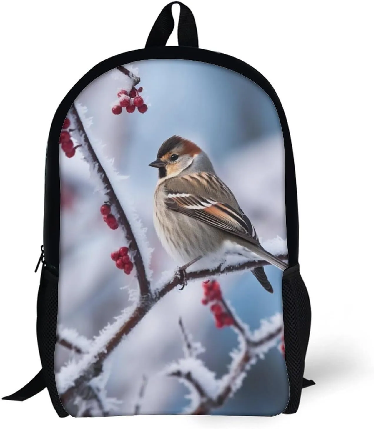 Laptop Backpack Casual Daypack Waterproof Bird And Snow Computer Bag Business Work Bag for Travel