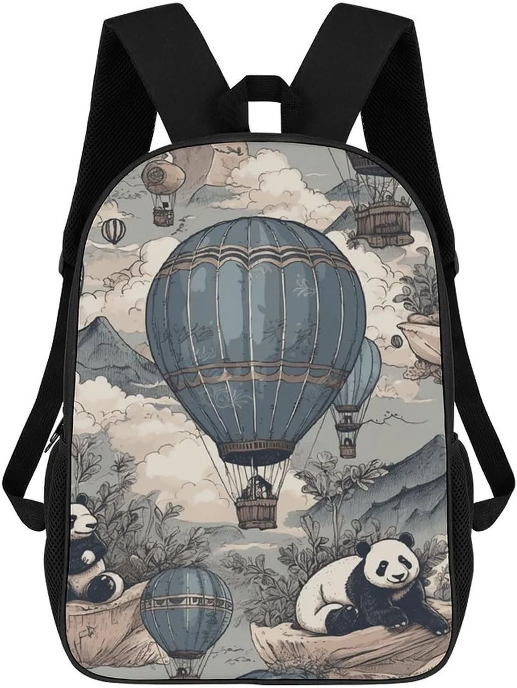 Laptop Backpack Casual Daypack Waterproof Hot Air Balloon Ride Computer Bag Business Work Bag for Travel