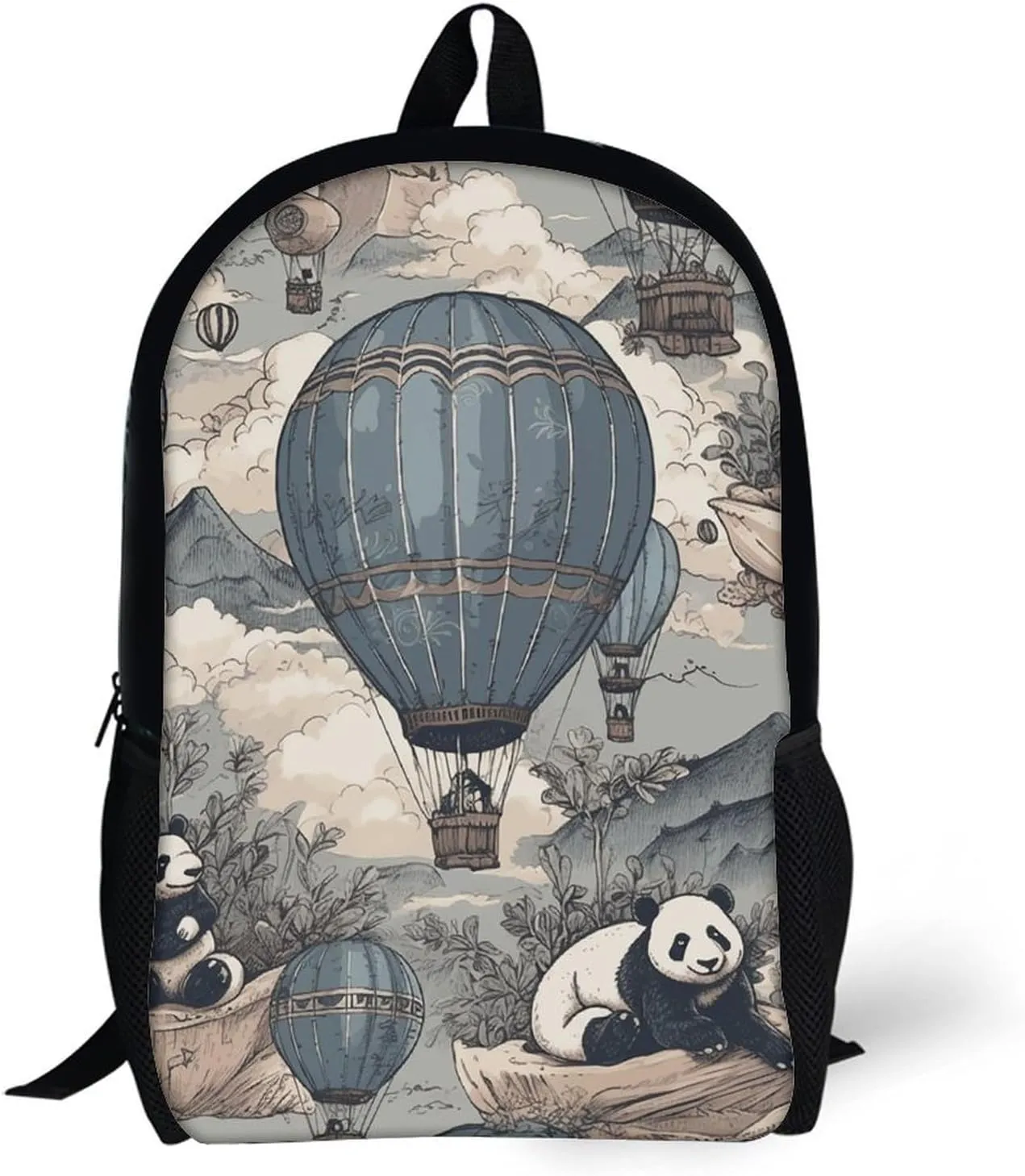 Laptop Backpack Casual Daypack Waterproof Hot Air Balloon Ride Computer Bag Business Work Bag for Travel
