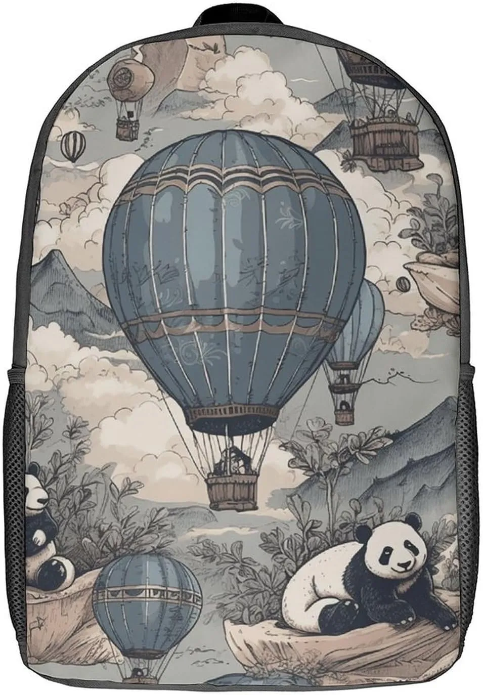 Laptop Backpack Casual Daypack Waterproof Hot Air Balloon Ride Computer Bag Business Work Bag for Travel