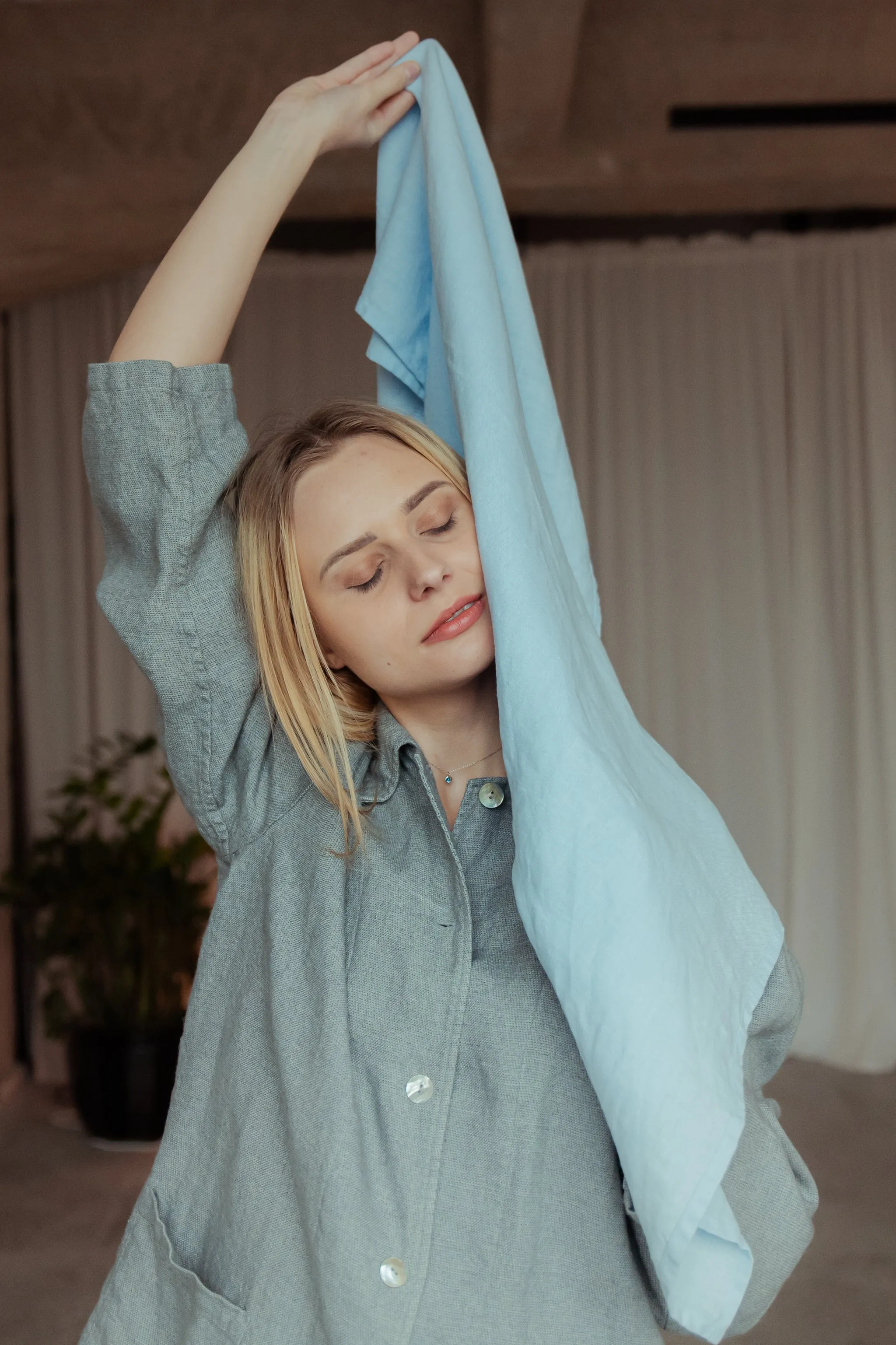 Linen Scarf/Shawl in Various Colors