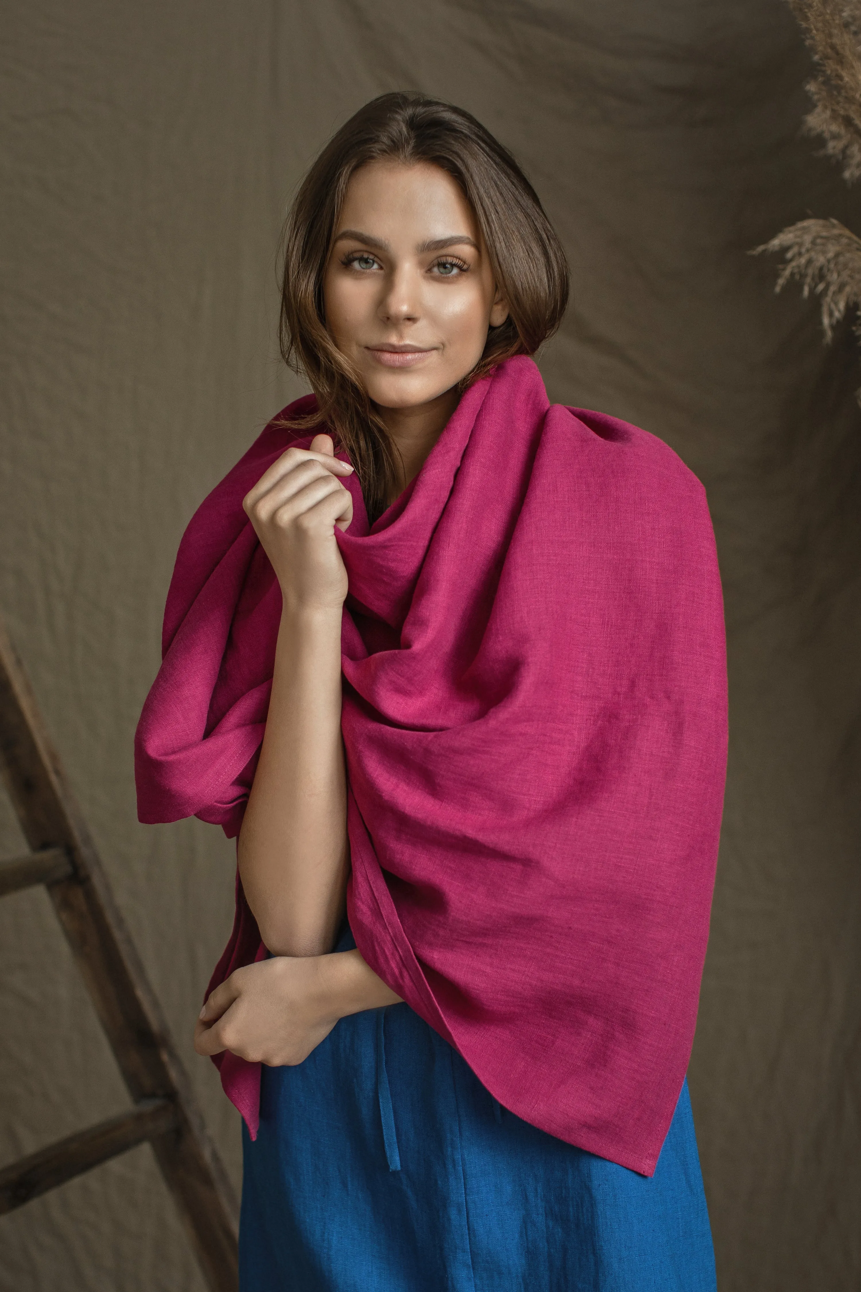 Linen Scarf/Shawl Maxi Size