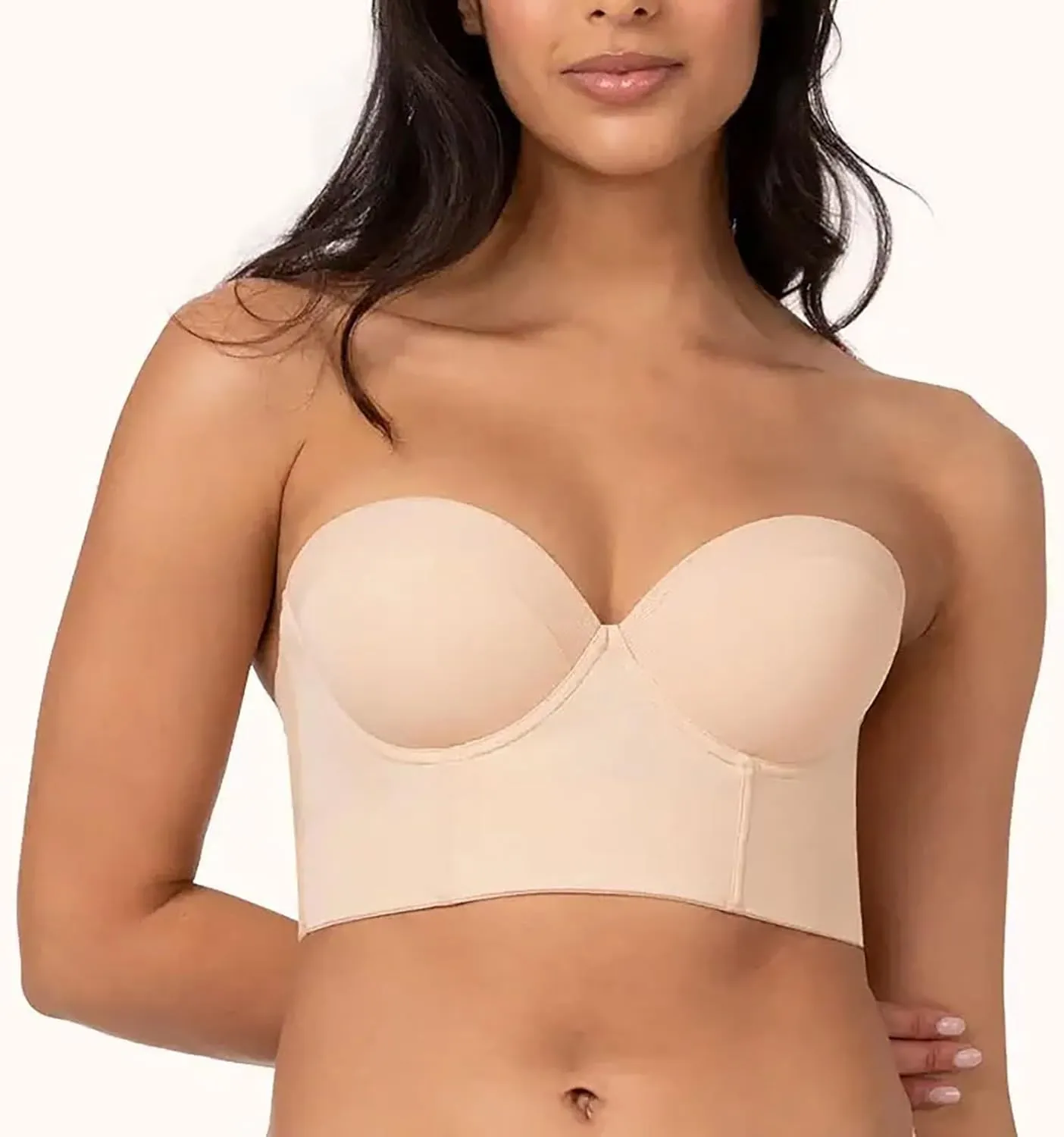 Longline Strapless Push Up BrasComfort Flex Fit Padded BraSmoothness Reduces Liding Corset Bras Wireless Brassiere