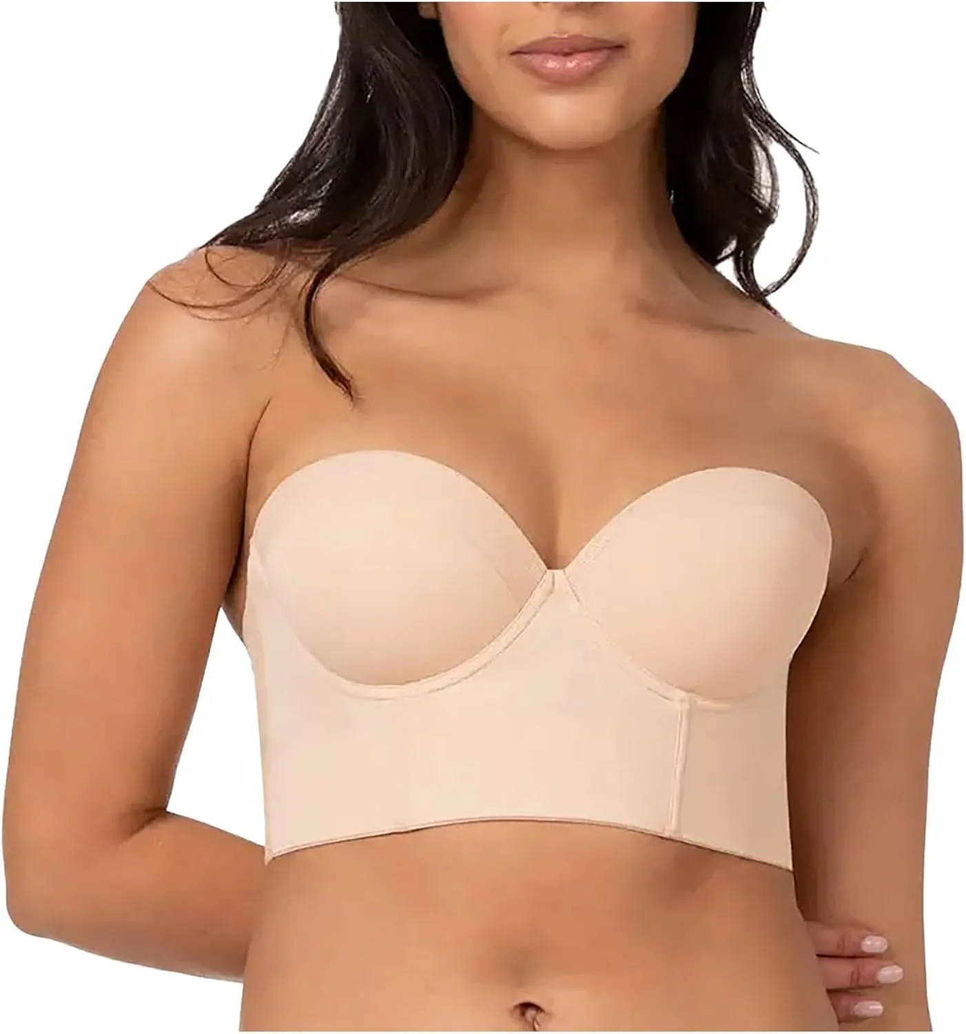 Longline Strapless Push Up BrasComfort Flex Fit Padded BraSmoothness Reduces Liding Corset Bras Wireless Brassiere
