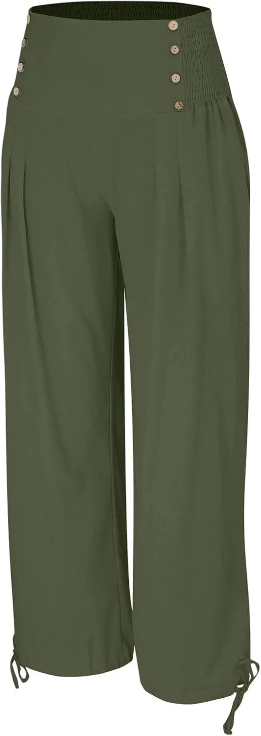 Loose Linen Pants Women Spring Pant Summer 2025 Pant Trousers with Pockets