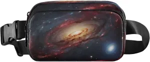 MCHIVER Galaxy Universe Spiral Fanny Pack for Women Men Crossbody Belt Bag Fashion Waist Packs Purse with Adjustable Strap Waist Pouch for Outdoors Workout Travel