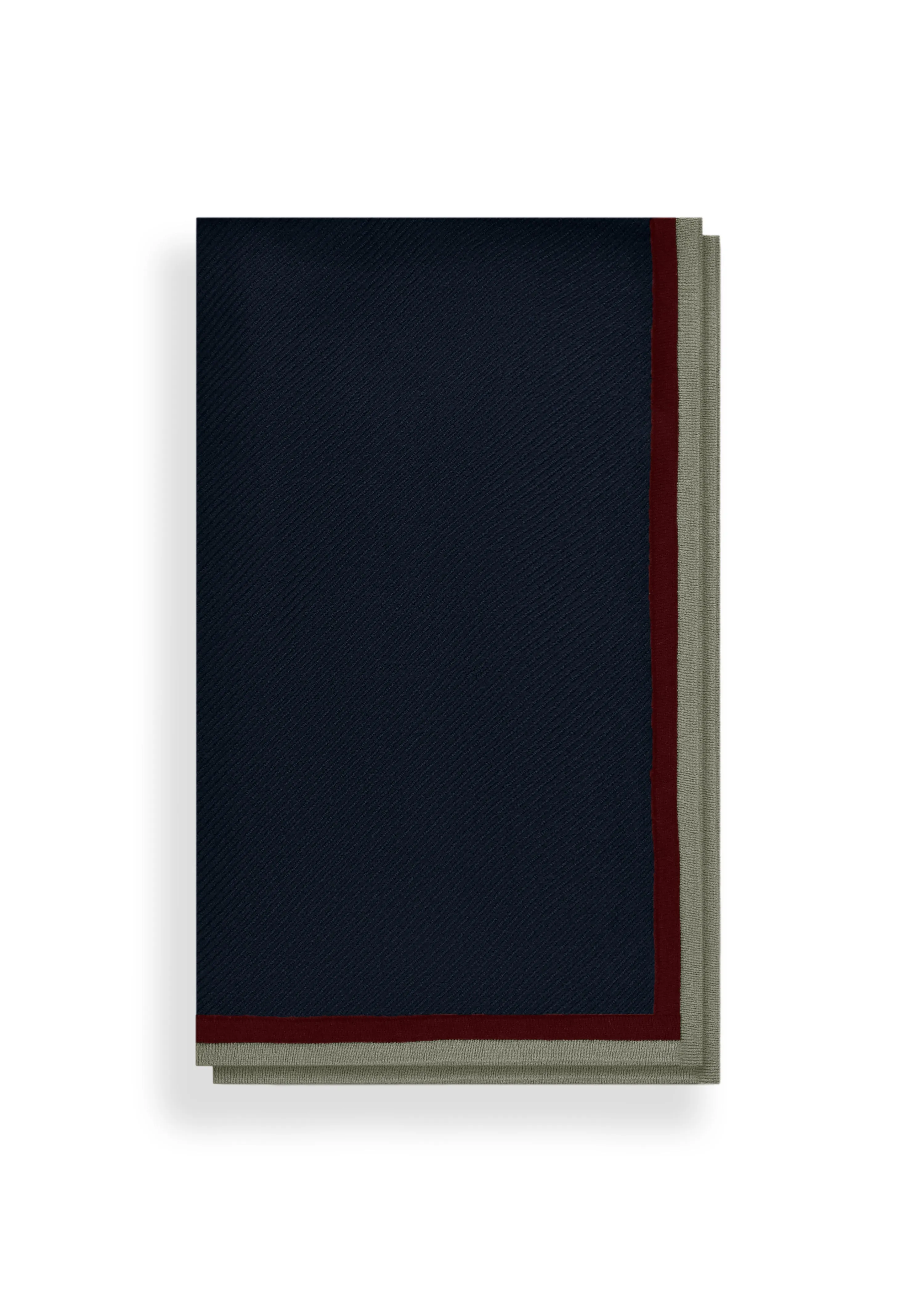 Medium Twill Blanket with Double Border in Merino