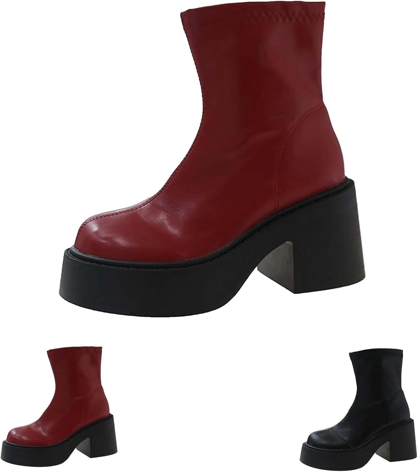 Mens Ankle Boots Womens Boot Leather Booties Cute Black Womens Black Booties and Ankle Boots Boot for Sprained Ankle Right Foot Small