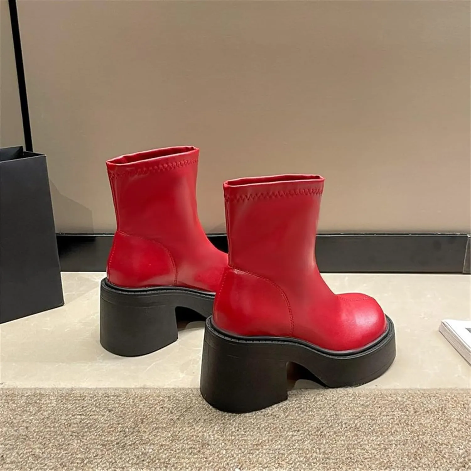 Mens Ankle Boots Womens Boot Leather Booties Cute Black Womens Black Booties and Ankle Boots Boot for Sprained Ankle Right Foot Small