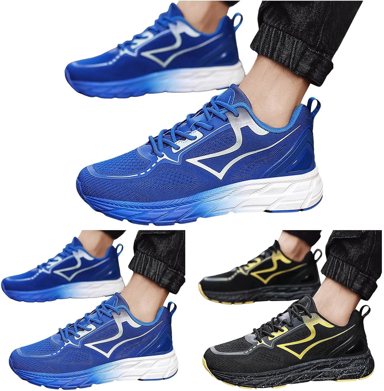 Mens Athletic Shoes Men's Fashion Sneakers Slip on Shoe for Men Walking Shoe for Men Sport Running Trail Sneaker