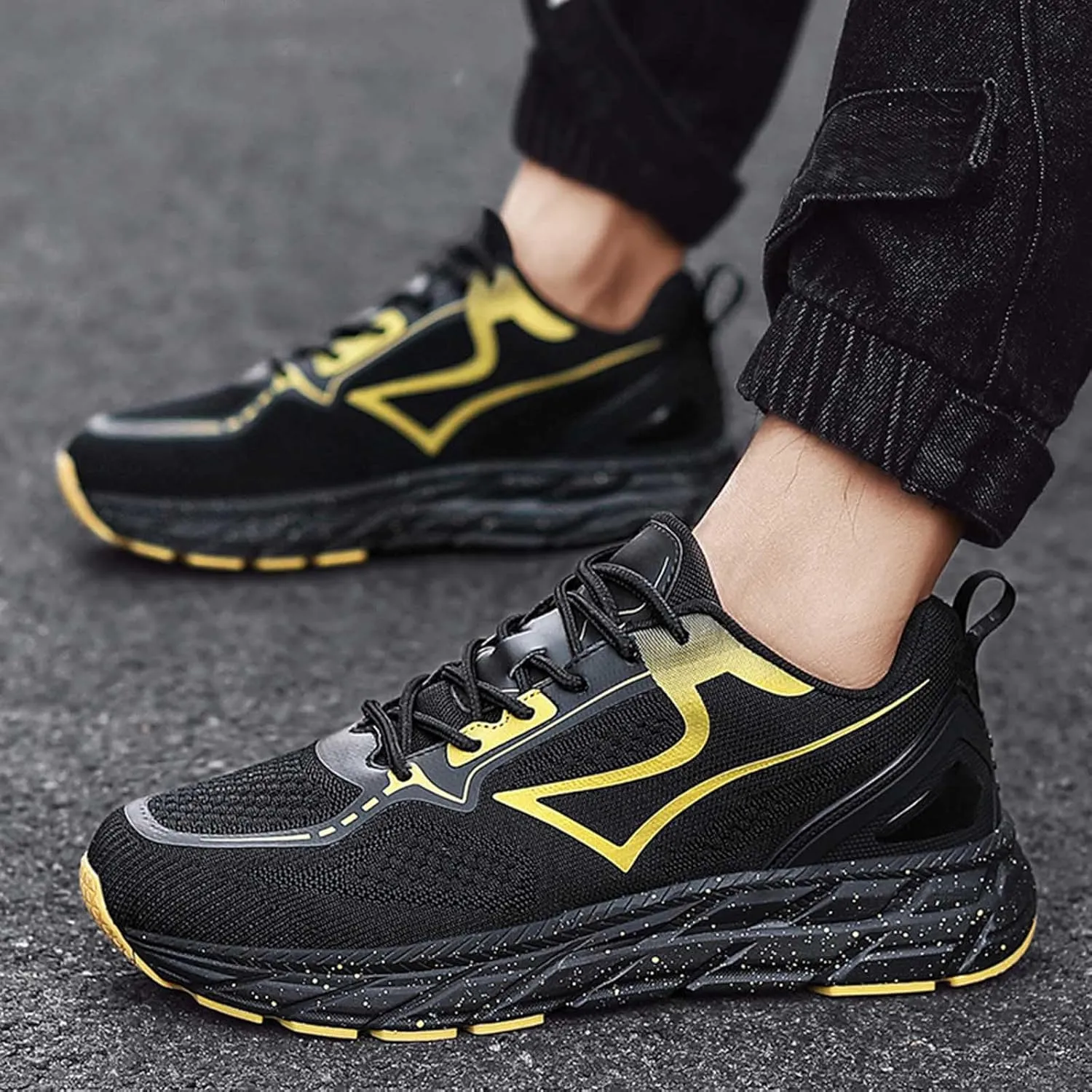 Mens Athletic Shoes Men's Fashion Sneakers Slip on Shoe for Men Walking Shoe for Men Sport Running Trail Sneaker