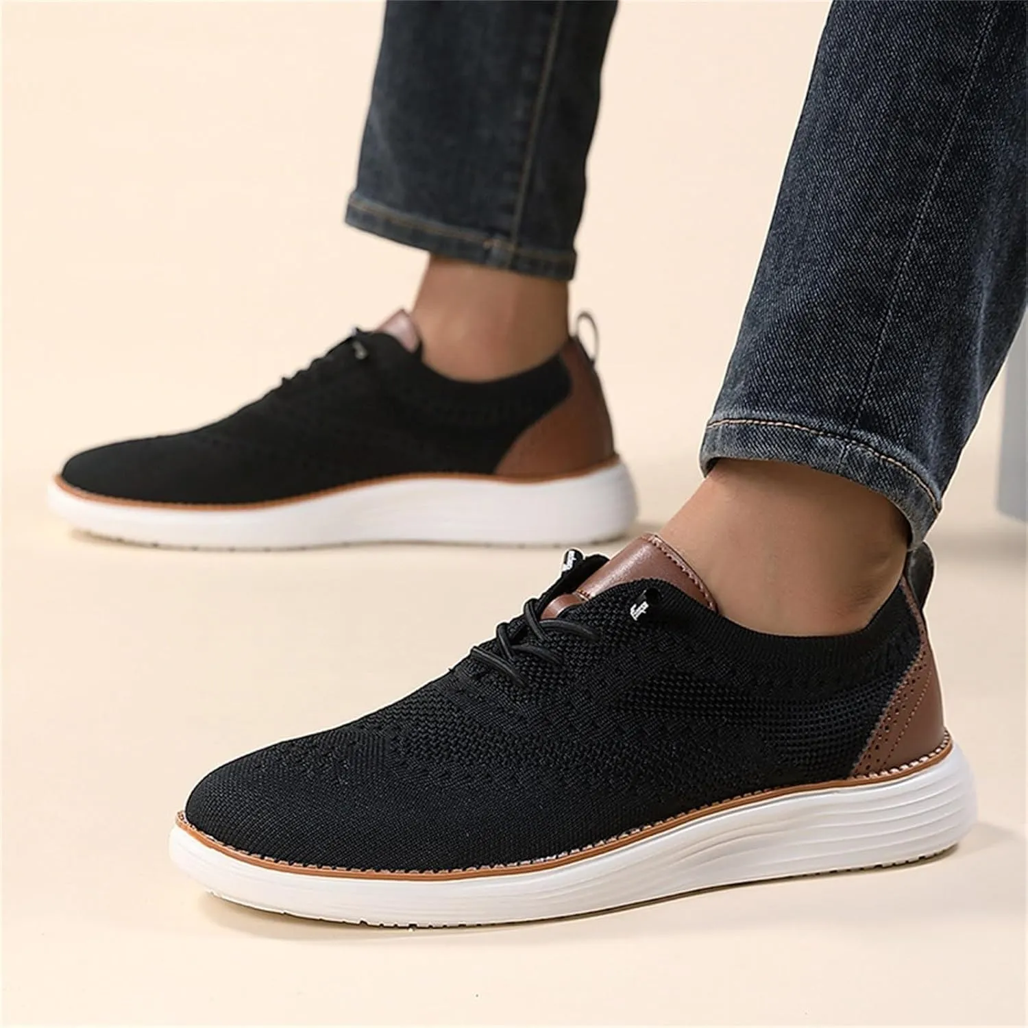 Men's Breathable Barefoot Shoes Comfortable Breathable Stretch Canvas Slip On Sneaker Comfortable Stretch Shoes