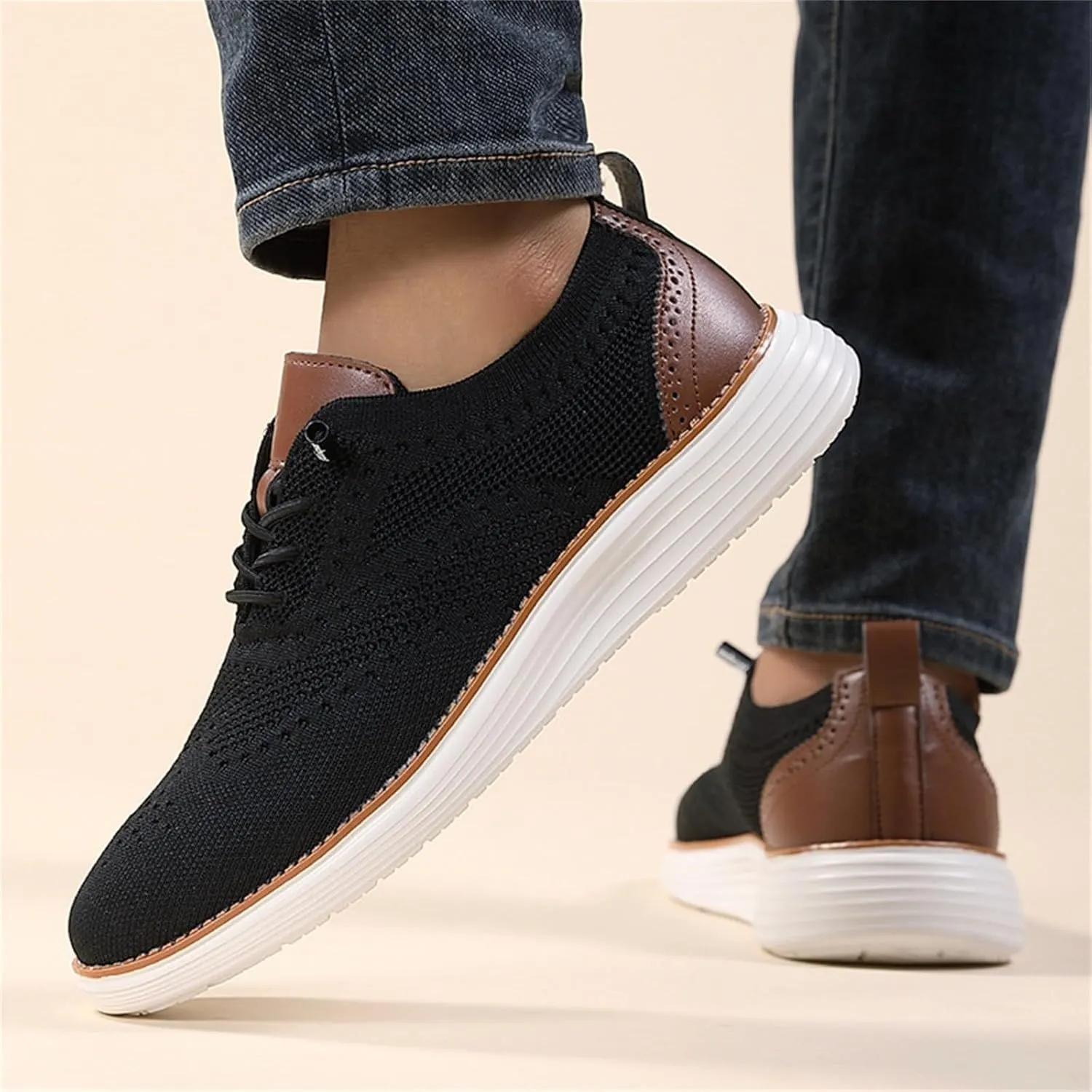 Men's Breathable Barefoot Shoes Comfortable Breathable Stretch Canvas Slip On Sneaker Comfortable Stretch Shoes
