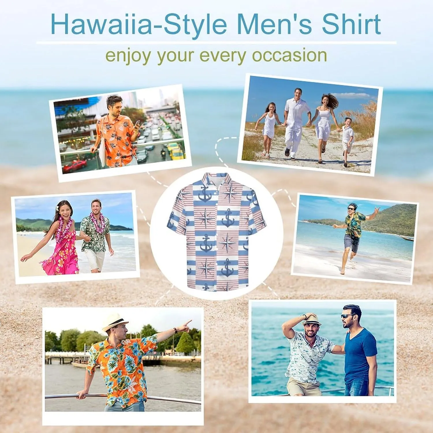 Men's Button Down Shirts Hand-Drawn Turtles Short Sleeve Casual Shirts Summer Beach Shirts with Pocket