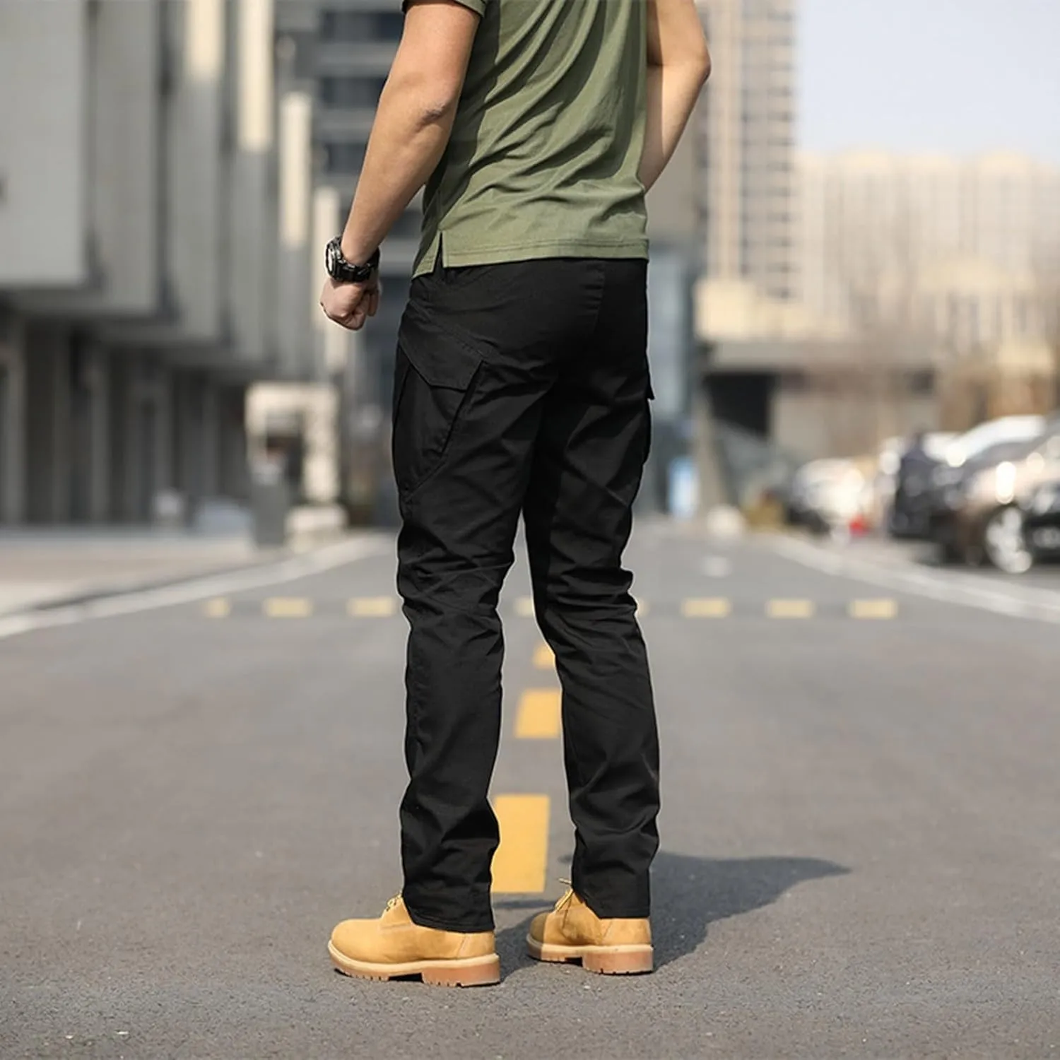 Mens Cargo Pants Relaxed Fit Casual Comfortable Lightweight Breathable Elastic Waist Workout Sweatpants Joggers