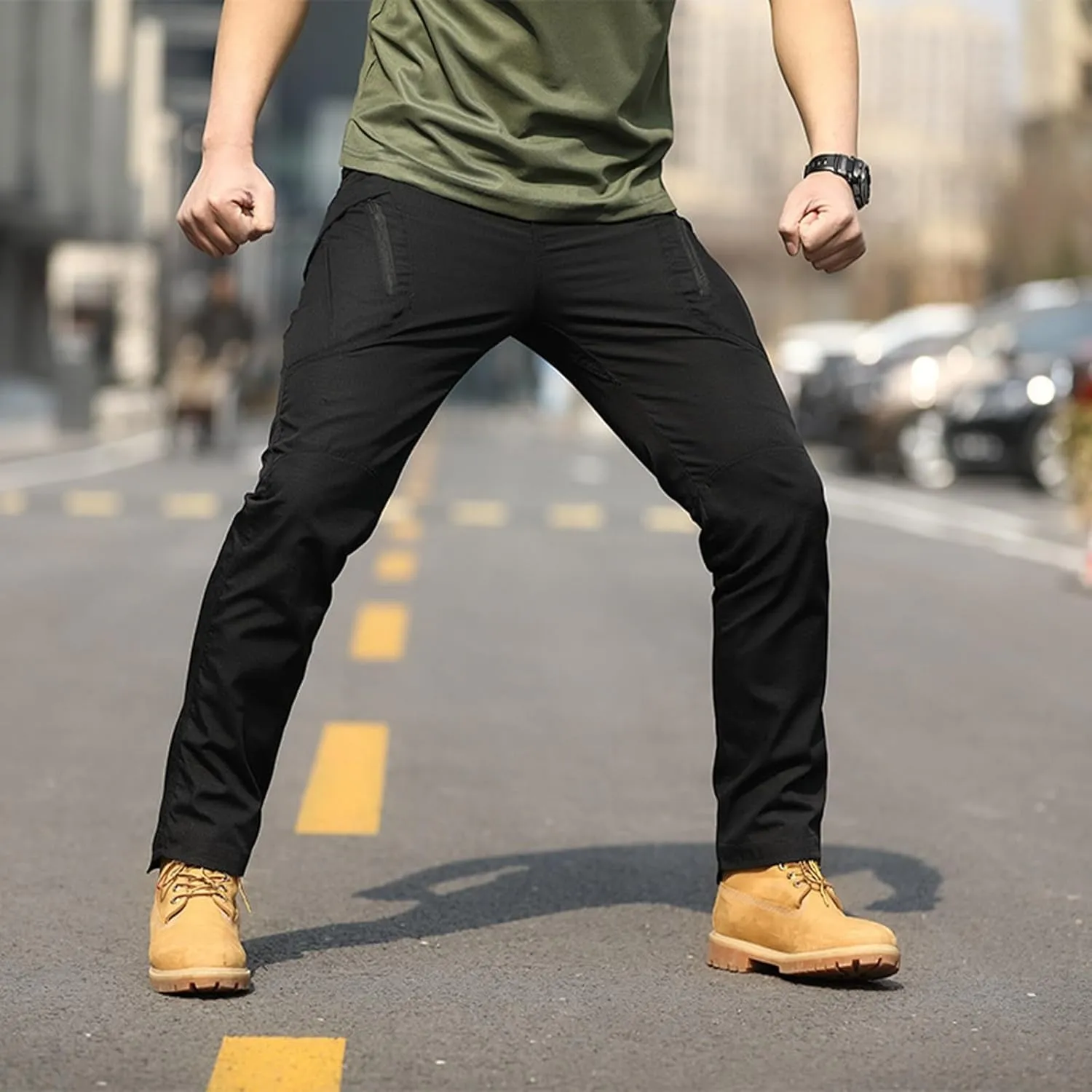 Mens Cargo Pants Relaxed Fit Casual Comfortable Lightweight Breathable Elastic Waist Workout Sweatpants Joggers