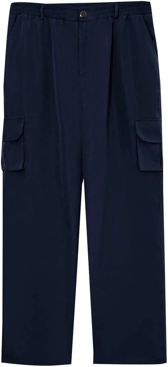 Mens Cargo Pants Relaxed Fit Hiking Work Pants Ripstop Lightweight Flex Tactical Pants with Pockets Chino Pants