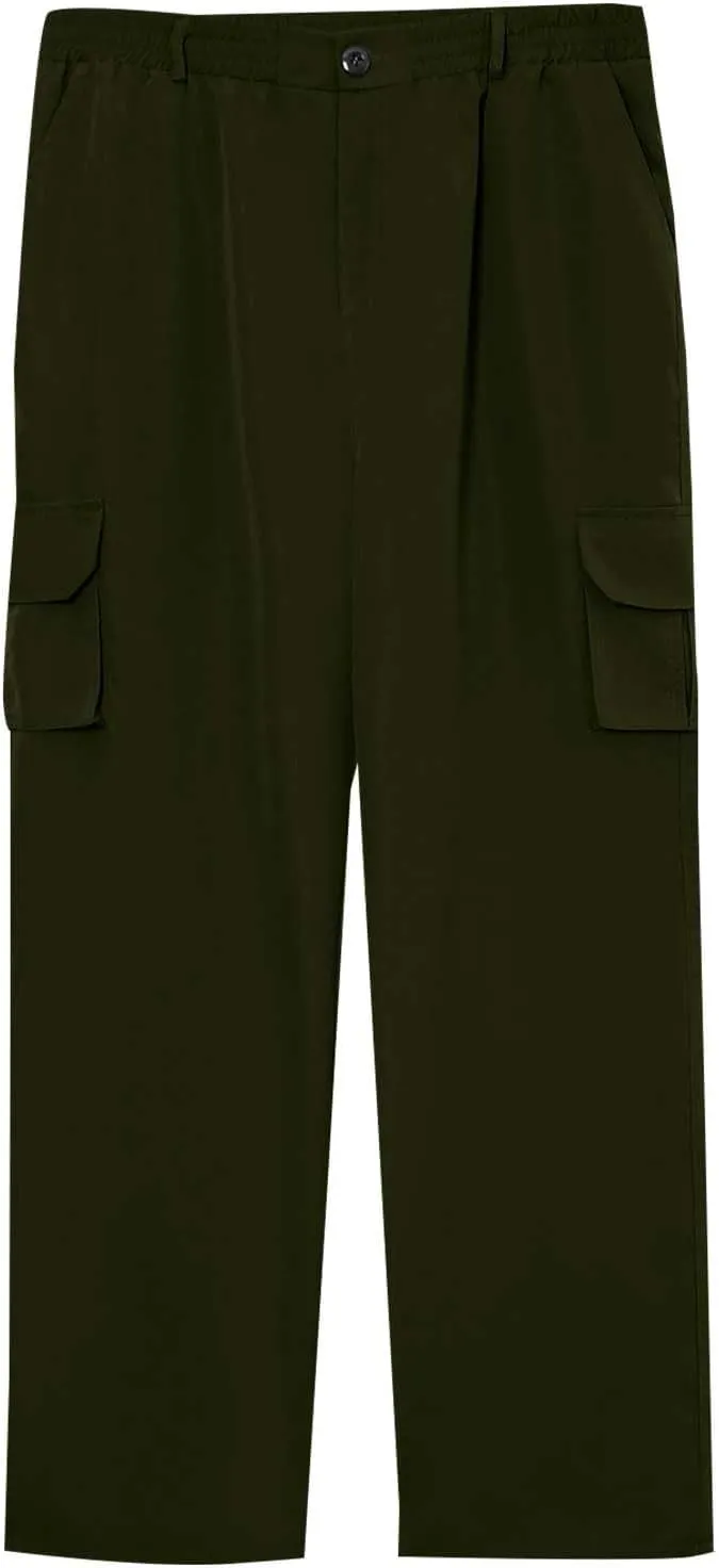 Mens Cargo Pants Relaxed Fit Hiking Work Pants Ripstop Lightweight Flex Tactical Pants with Pockets Chino Pants