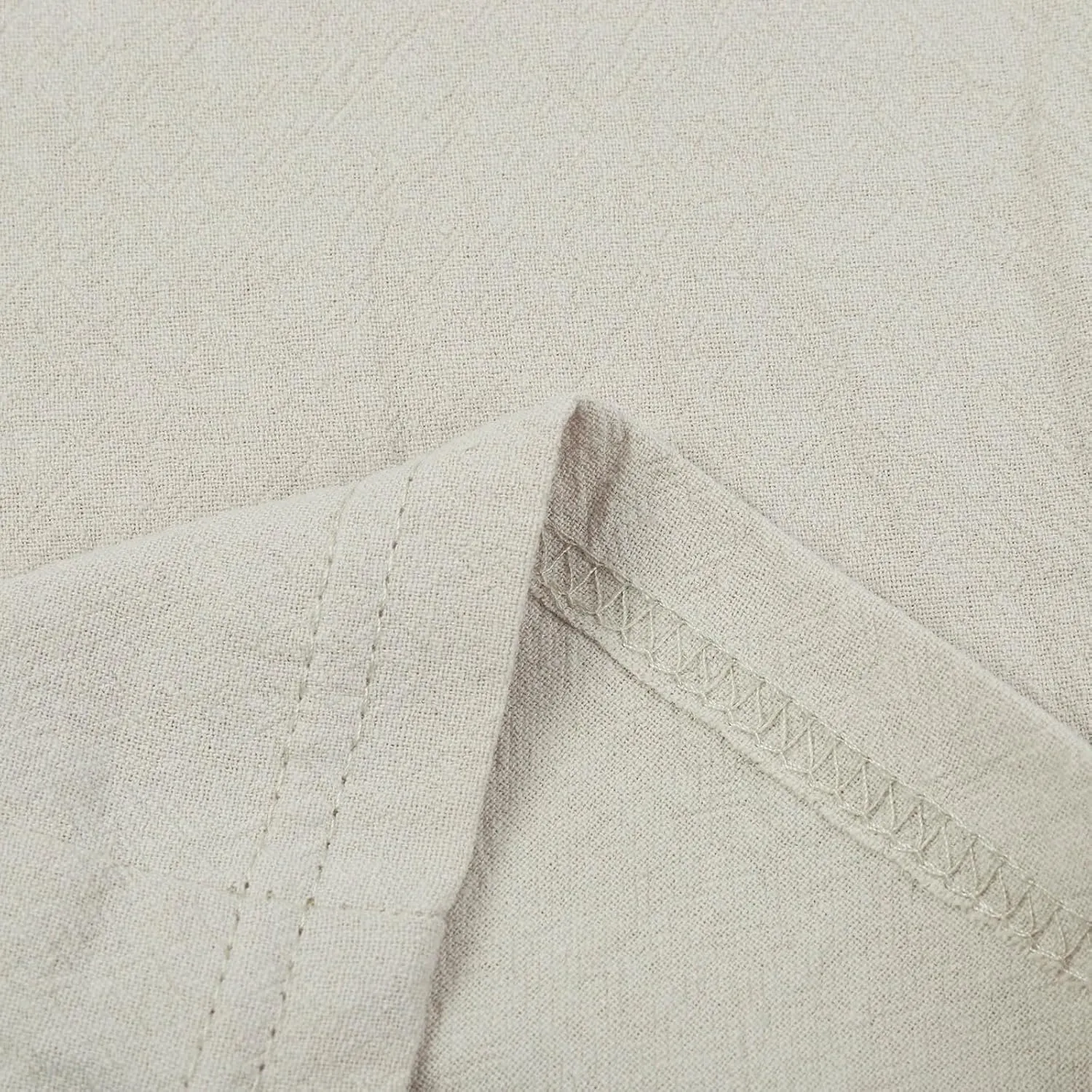 Men's Cotton Linen Pants Casual Drawstring Straight Leg Pleated Workout Pants Relaxed Fit Tapered Trousers