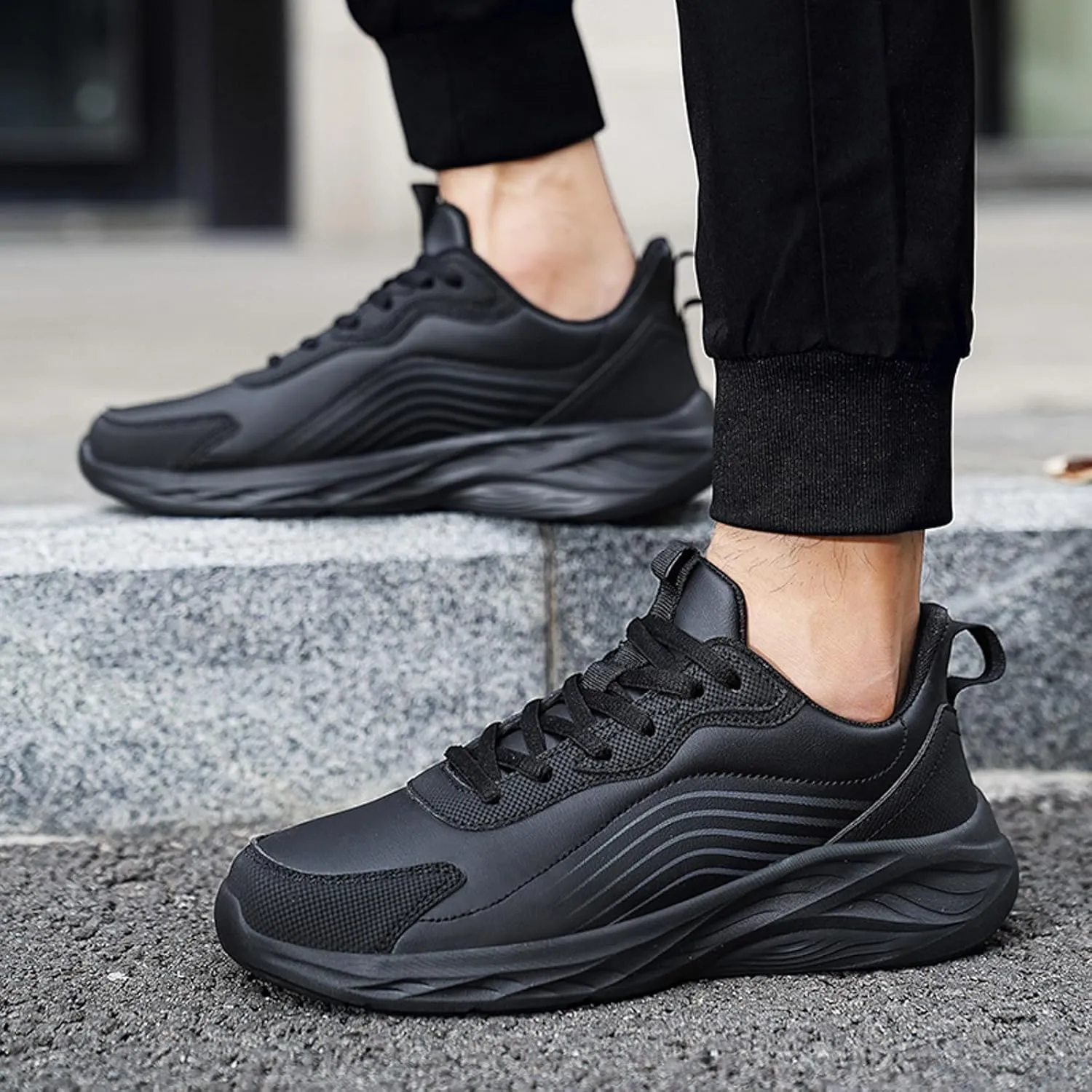 Men's Fashion Versatile Walking Shoes Recovery Air Athletic Running Tennis Shoe Lightweight Work Shoes for Men