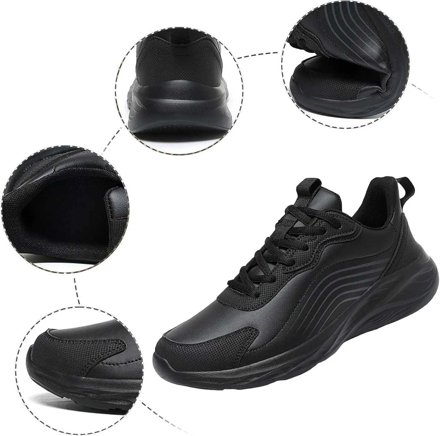 Men's Fashion Versatile Walking Shoes Recovery Air Athletic Running Tennis Shoe Lightweight Work Shoes for Men