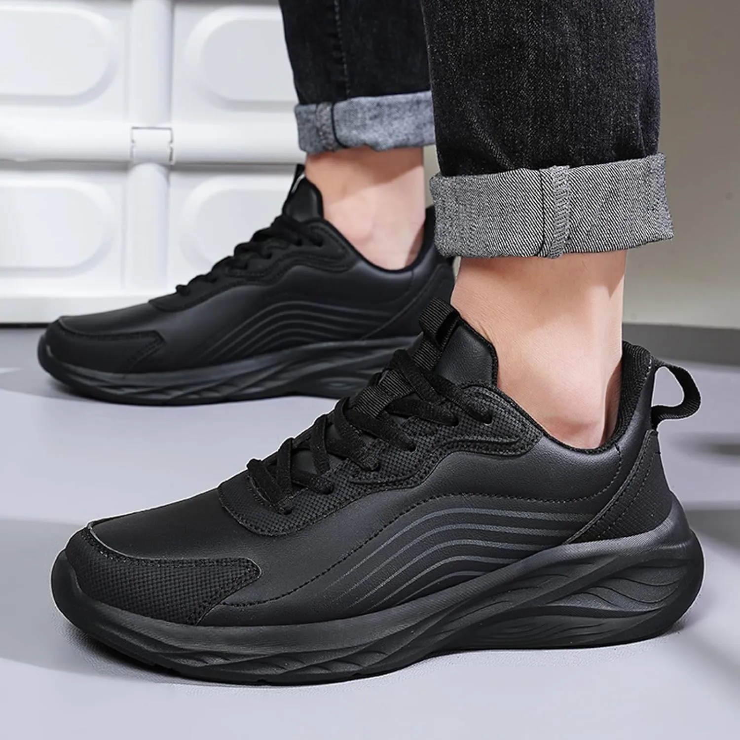 Men's Fashion Versatile Walking Shoes Recovery Air Athletic Running Tennis Shoe Lightweight Work Shoes for Men