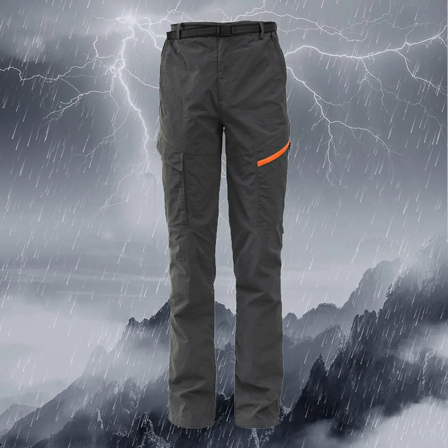 Mens Outdoor Sports Quick Dry Sweatpants Military Casual Versatile Trouser Windproof and Rainproof Mountain Climbing Overalls