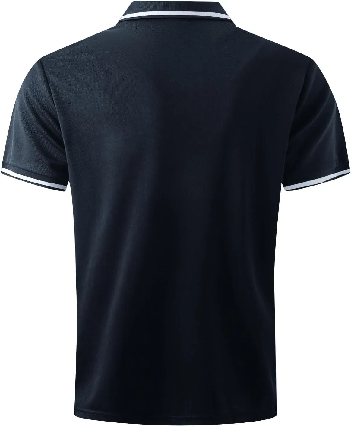 Men's Short Sleeve Polo Shirts 2025 Casual Button Down Shirts Solid Color Collared Basic Golf Shirts