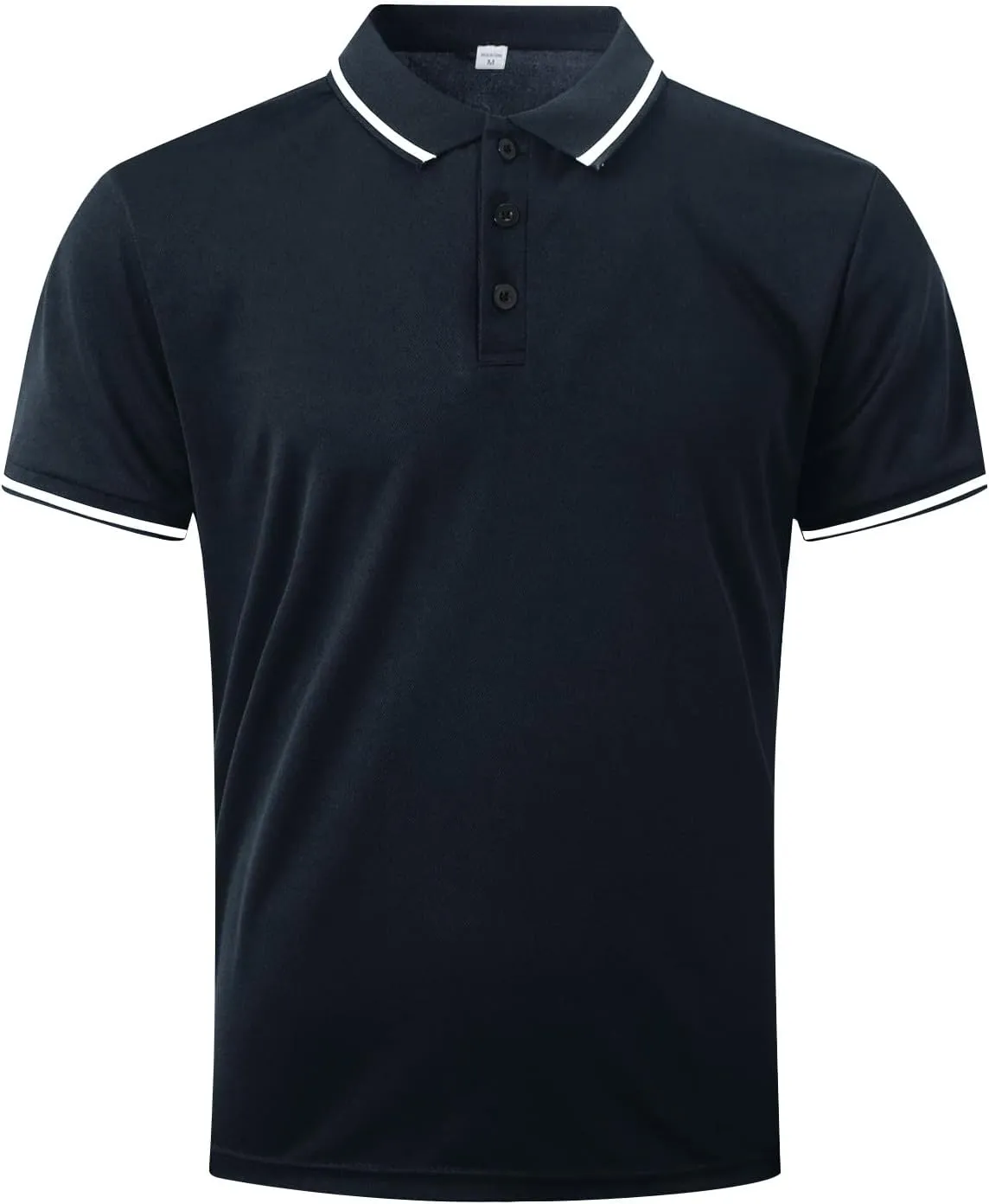 Men's Short Sleeve Polo Shirts 2025 Casual Button Down Shirts Solid Color Collared Basic Golf Shirts