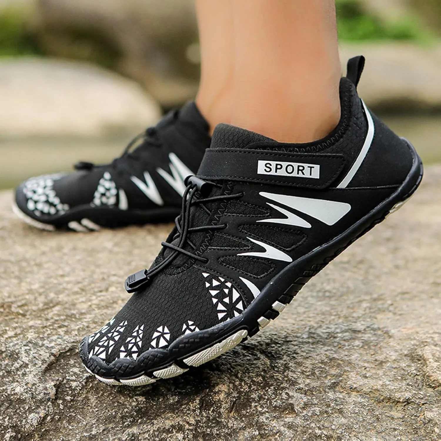 Mens Size 9 Wide Water Shoes Breathable Non Slip Athletic Water Hiking Shoes Women Cute Water Shoes for Women Summer Quick Dry Sandals Slippers for Pool Beach Surf Walk Water Yoga