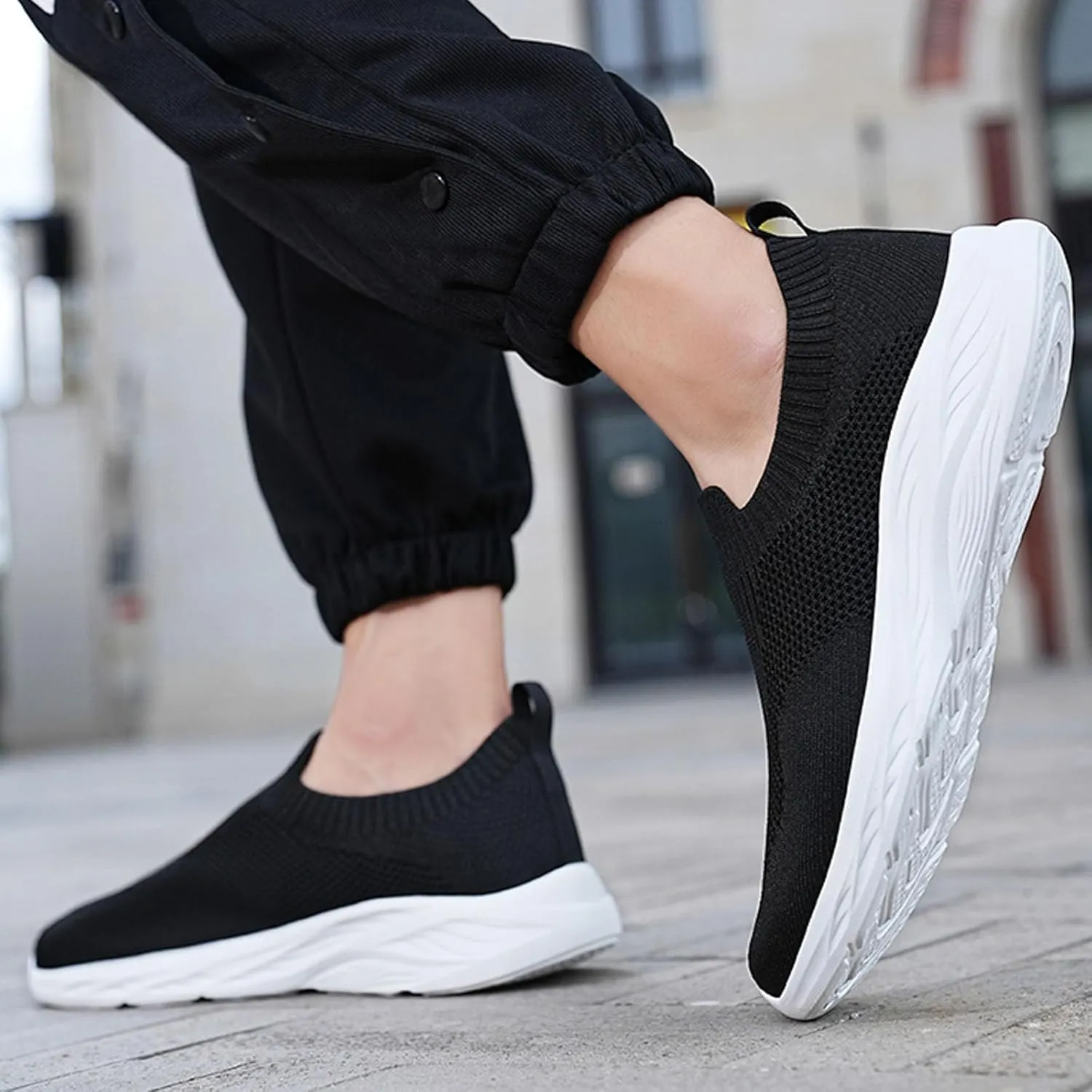 Men's Sneakers Mens Slip on Shoes Shoe for Men Walking Shoe for Men Sport Breathable Sneaker