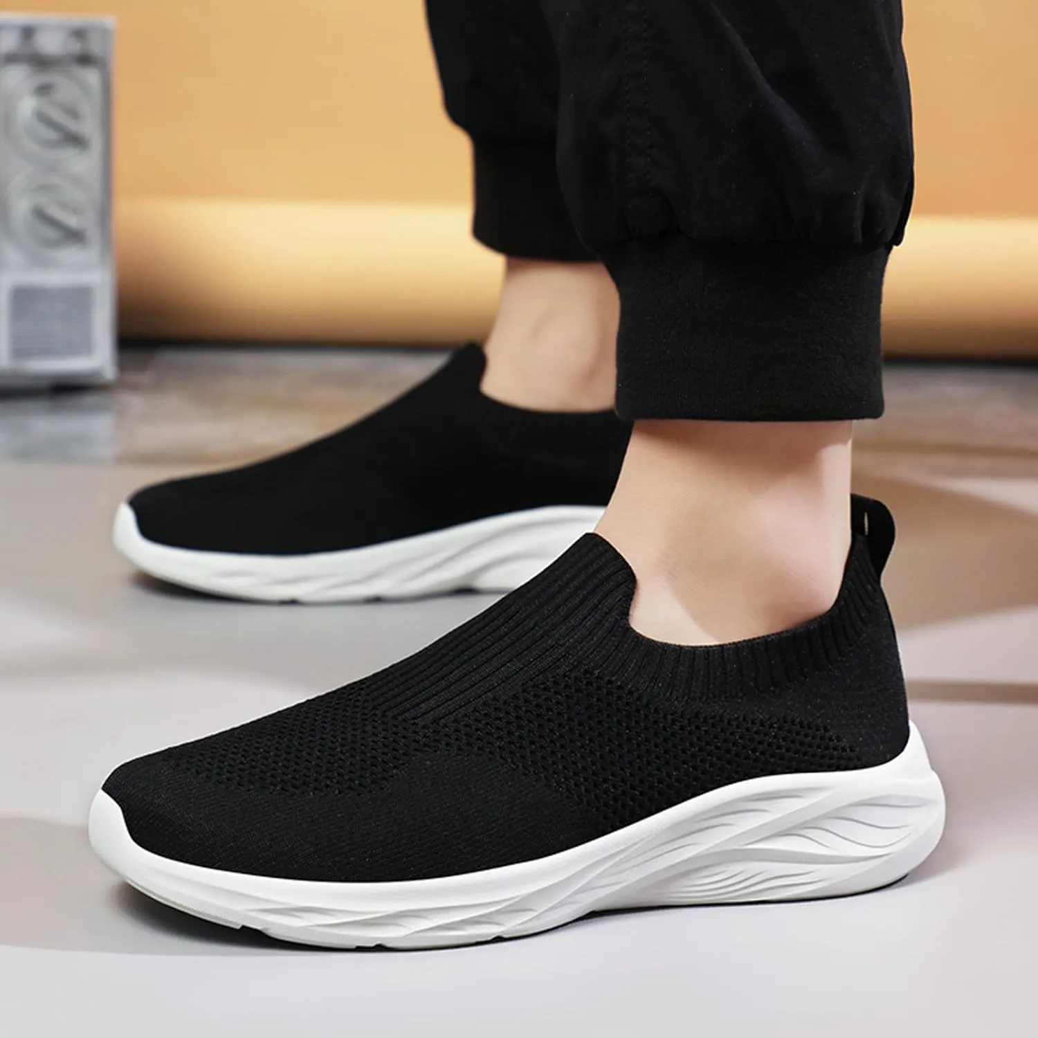Men's Sneakers Mens Slip on Shoes Shoe for Men Walking Shoe for Men Sport Breathable Sneaker