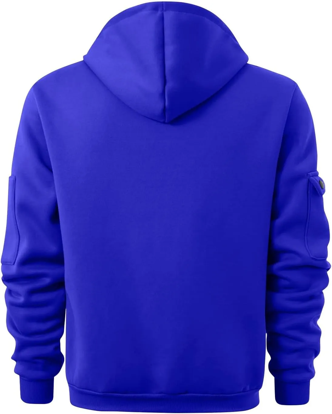 Men's Tactical Hoodies Oversized 1/4 Zip Pullover Sweatshirts with Zipper Arm Pocket Big and Tall Outfits 5XL