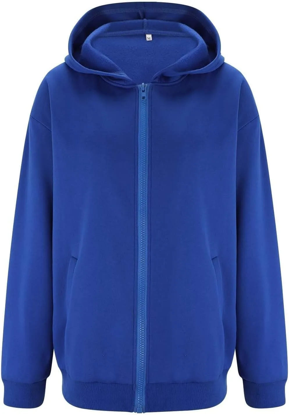 midelxp Oversized Zip Up Hoodies for Women Y2k Full Zip Sweatshirt Casual Full Zip Fleece Jackets with Hood Fall Outfits 2024