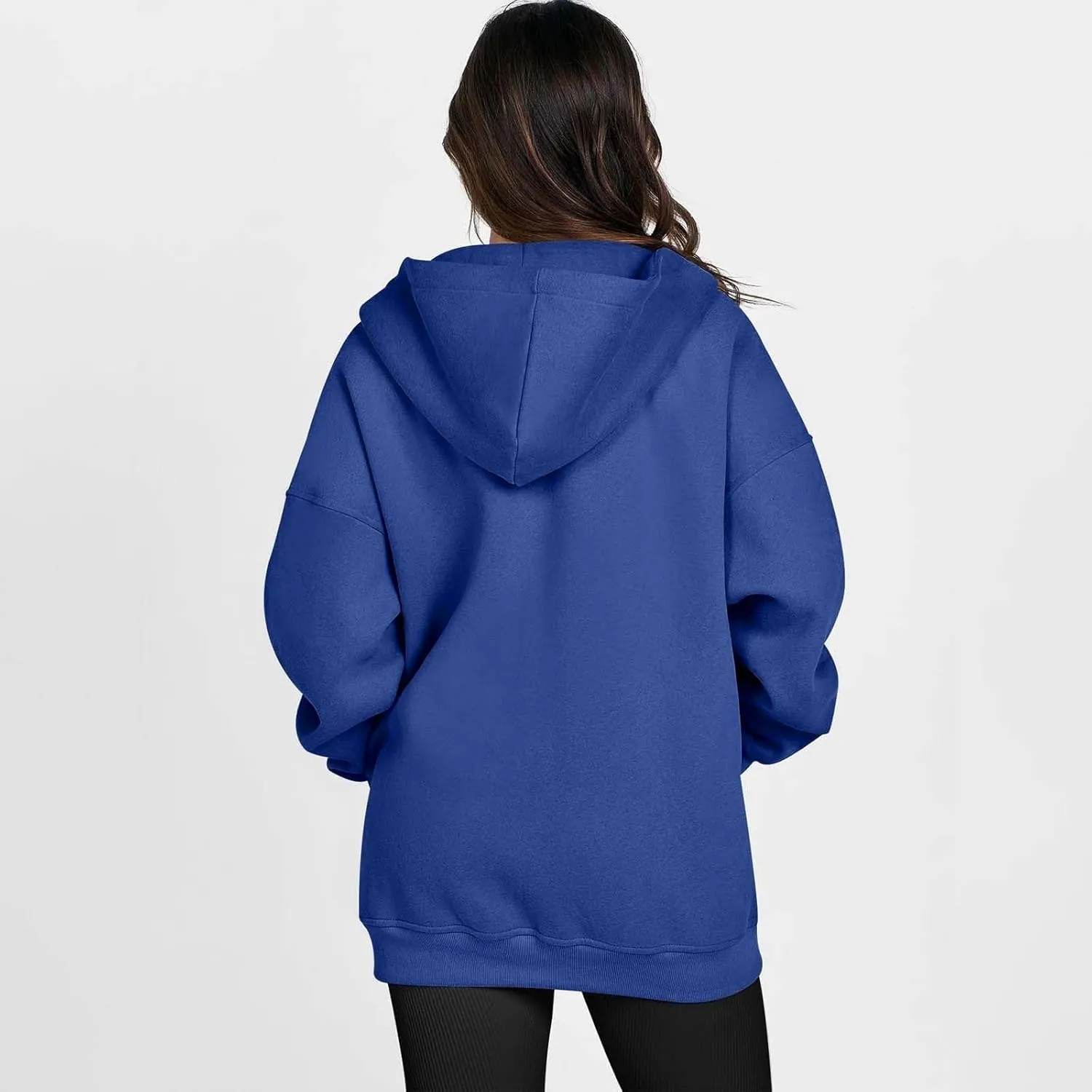 midelxp Oversized Zip Up Hoodies for Women Y2k Full Zip Sweatshirt Casual Full Zip Fleece Jackets with Hood Fall Outfits 2024