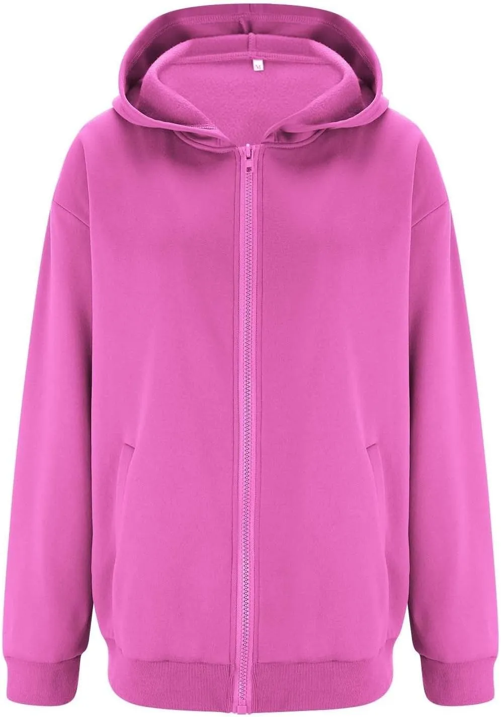 midelxp Oversized Zip Up Hoodies for Women Y2k Full Zip Sweatshirt Casual Full Zip Fleece Jackets with Hood Fall Outfits 2024