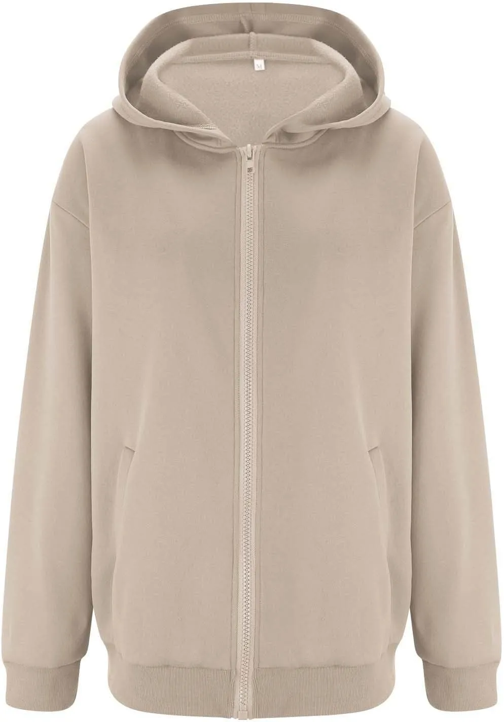 midelxp Oversized Zip Up Hoodies for Women Y2k Full Zip Sweatshirt Casual Full Zip Fleece Jackets with Hood Fall Outfits 2024