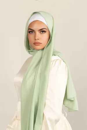 Minty Fresh Georgette Chiffon Scarf