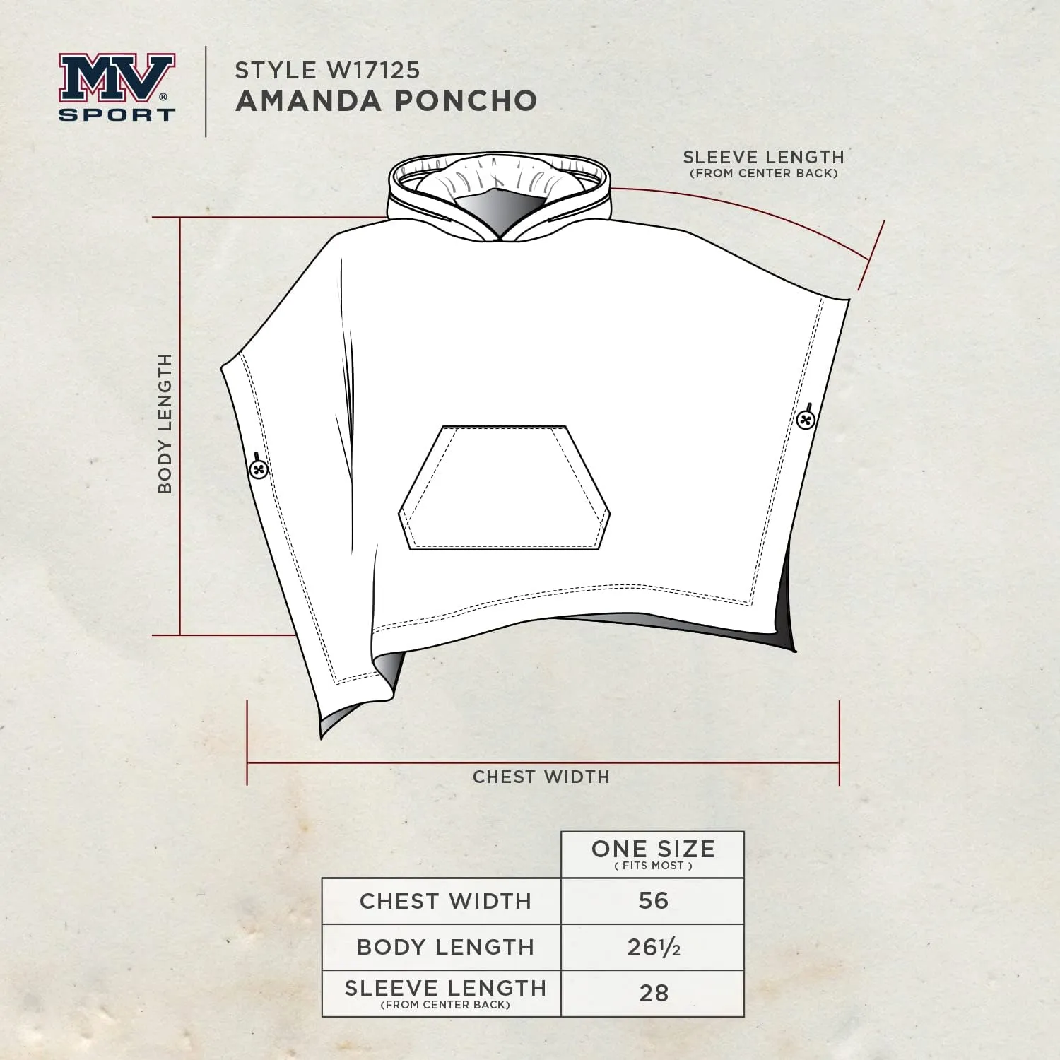 MV Sport Women's Sweatshirt Blanket Poncho Hoodie/Cozy Fleece Pullover Ponchos/Warm Hooded Cape for Women