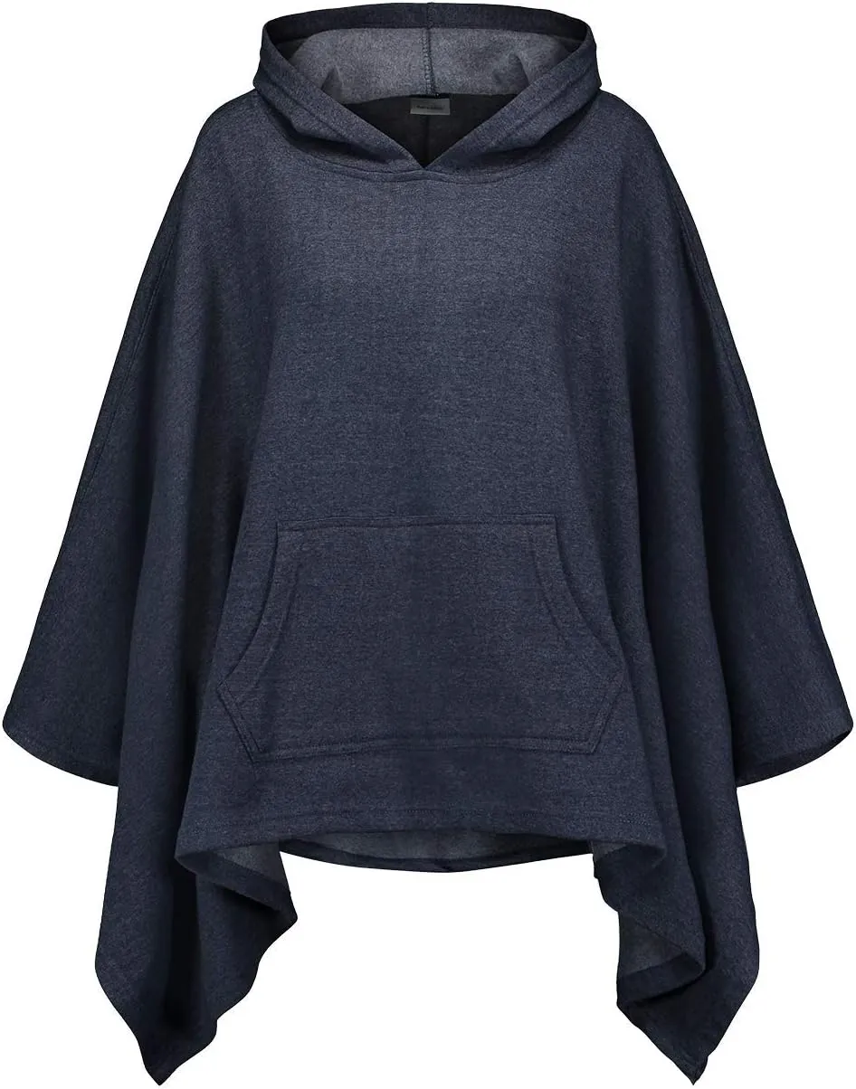 MV Sport Women's Sweatshirt Blanket Poncho Hoodie/Cozy Fleece Pullover Ponchos/Warm Hooded Cape for Women